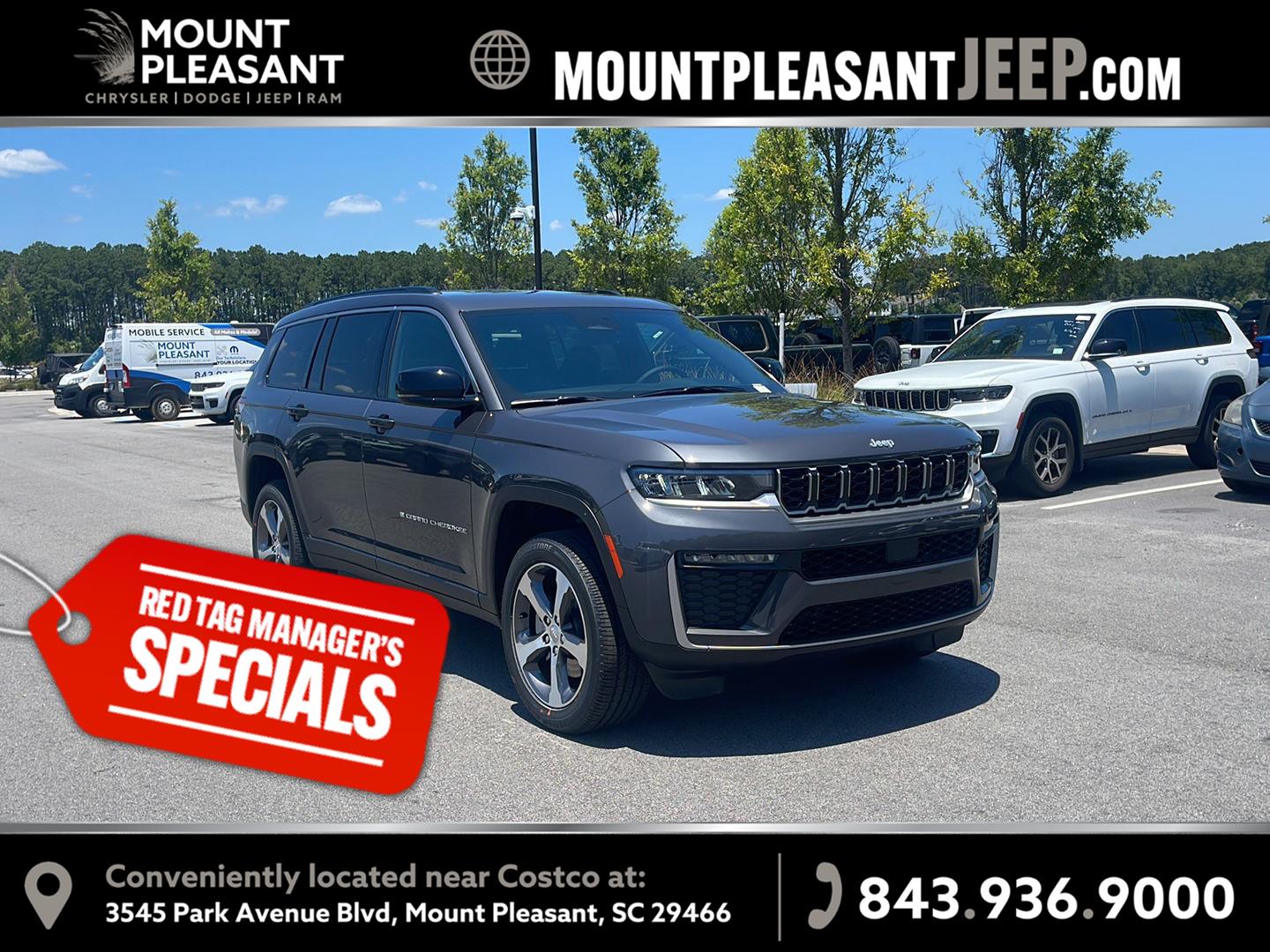 Baltic Gray Metallic Clearcoat 2026 Jeep Grand Cherokee L SUV / Crossover 4X2 8-Speed Automatic