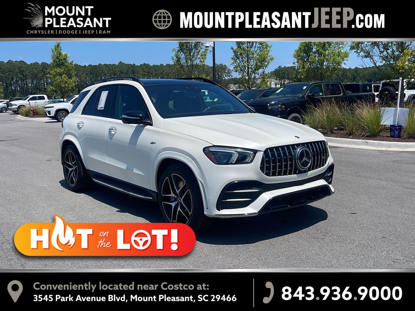 Polar White 2022 Mercedes-Benz GLE SUV / Crossover All-Wheel Drive Automatic