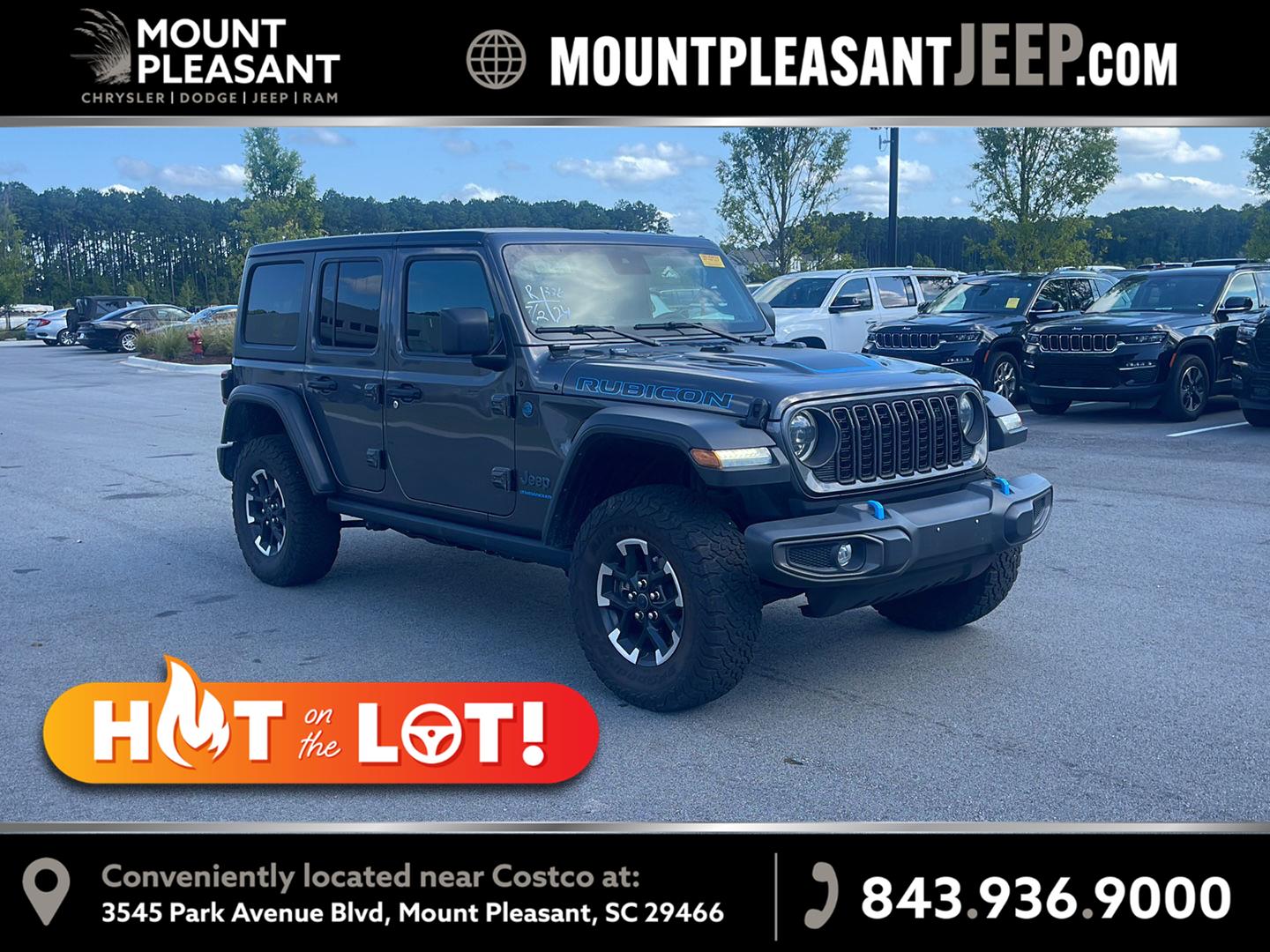 Gray (Granite Crystal Metallic Clearcoat) 2024 Jeep Wrangler 4xe SUV / Crossover Four-Wheel Drive 8-Speed Automatic