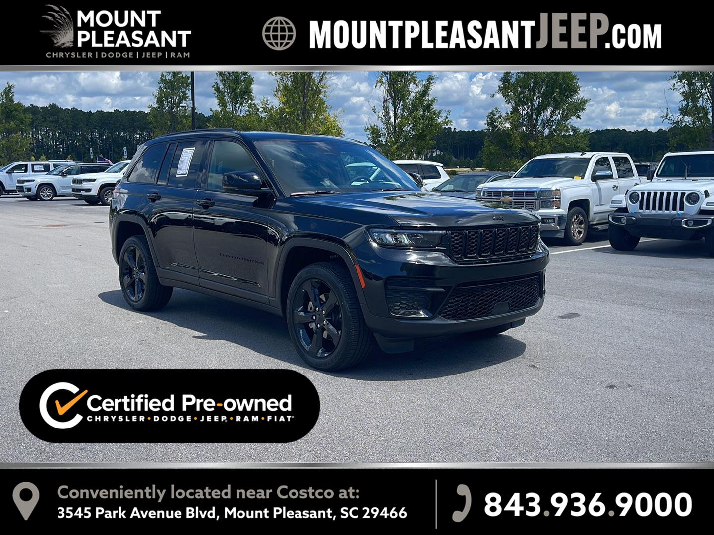 Diamond Black Crystal Pearlcoat 2025 Jeep Grand Cherokee SUV / Crossover 4X2 8-Speed Automatic