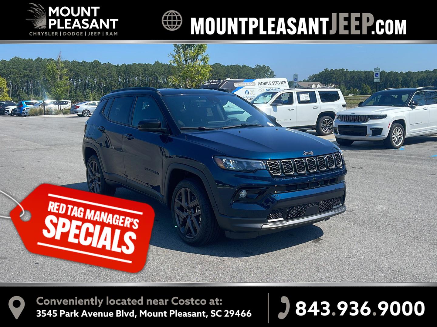 Fathom Blue Pearl Coat 2026 Jeep Compass SUV / Crossover Four-Wheel Drive 8-Speed Automatic