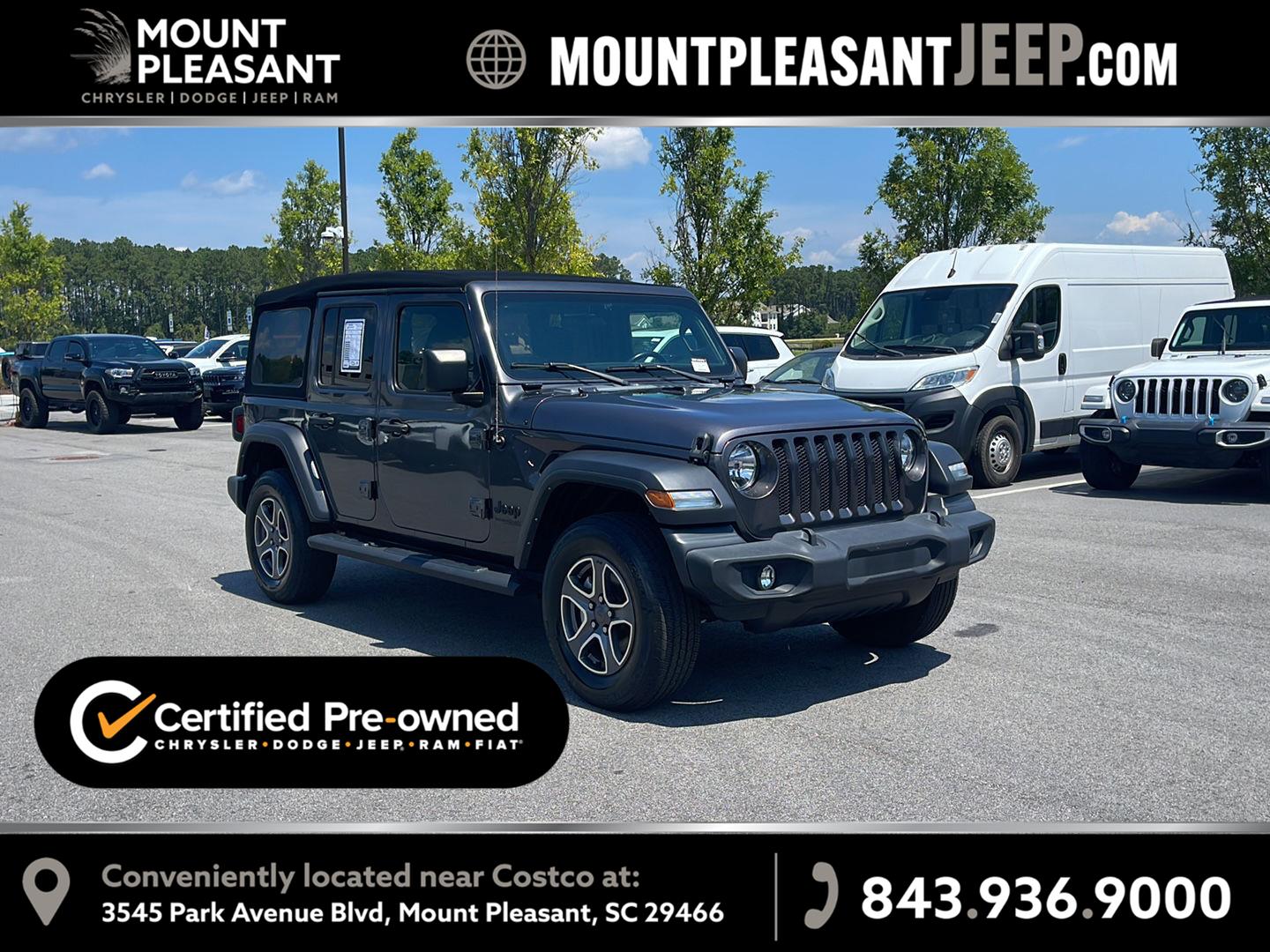 Gray (Granite Crystal Metallic Clearcoat) 2022 Jeep Wrangler SUV / Crossover Four-Wheel Drive 8-Speed Automatic
