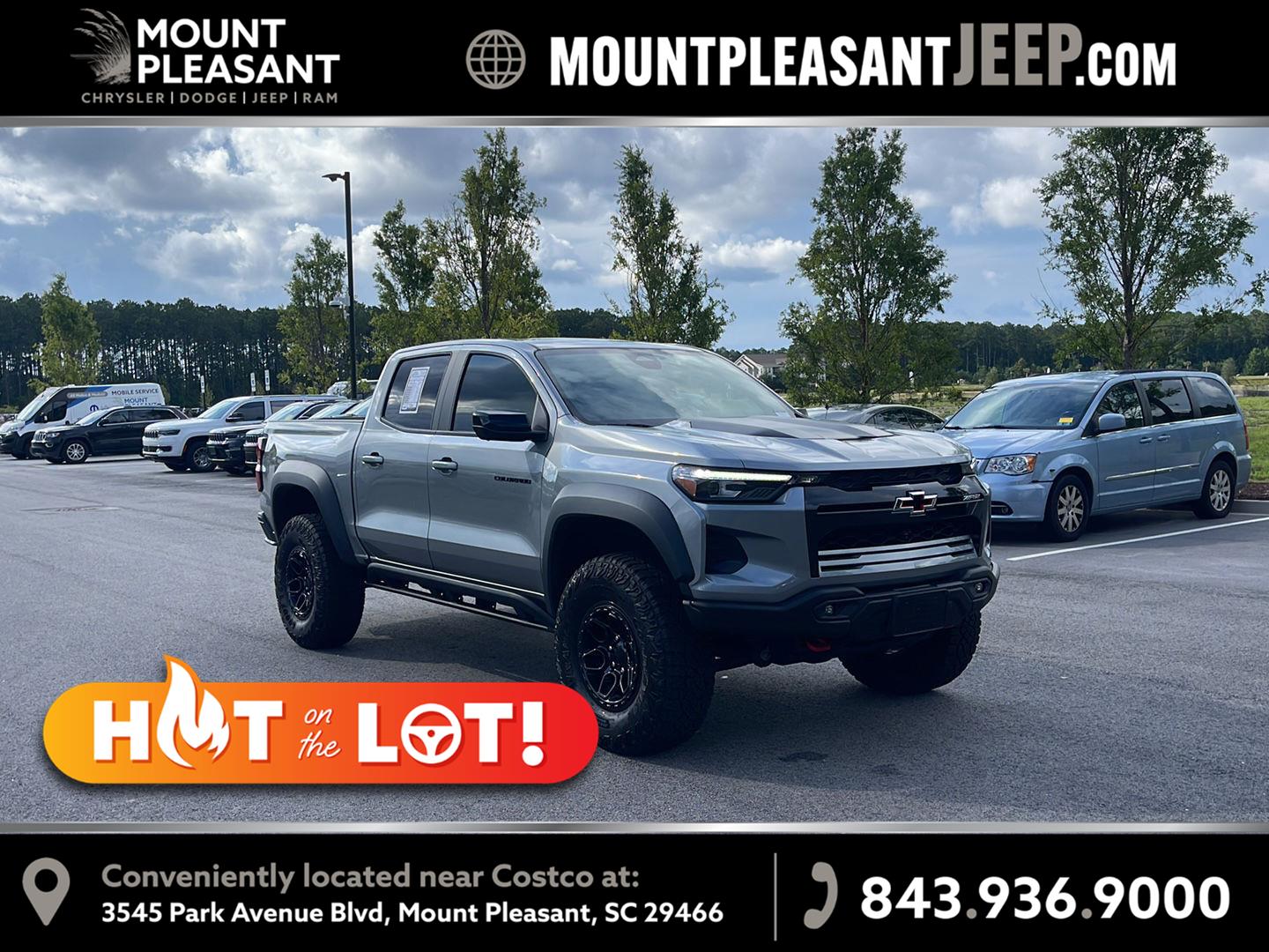 Sterling Gray Metallic 2024 Chevrolet Colorado Pickup Truck Four-Wheel Drive 8-Speed Automatic