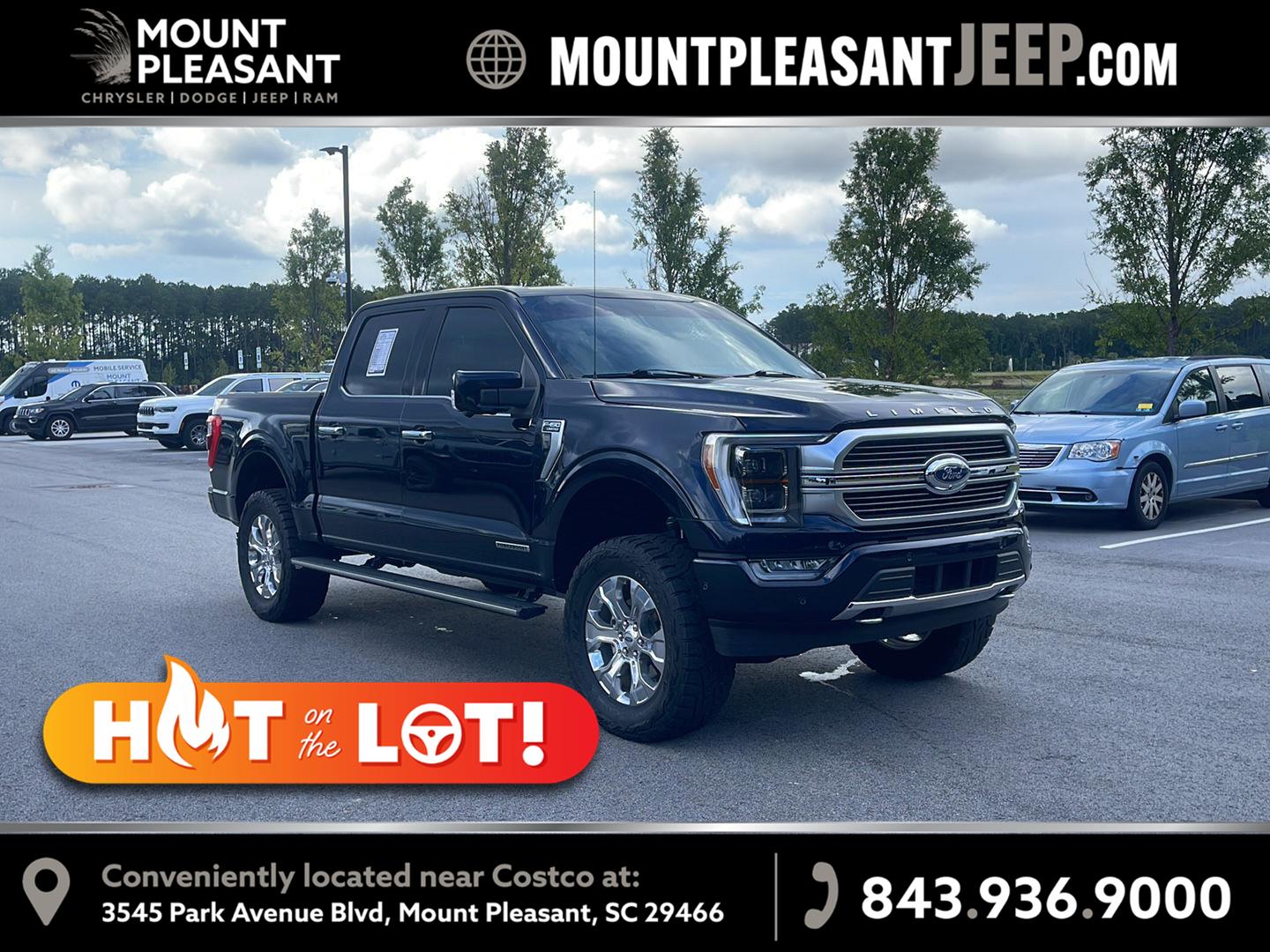 Antimatter Blue 2021 Ford F-150 Pickup Truck Four-Wheel Drive Automatic