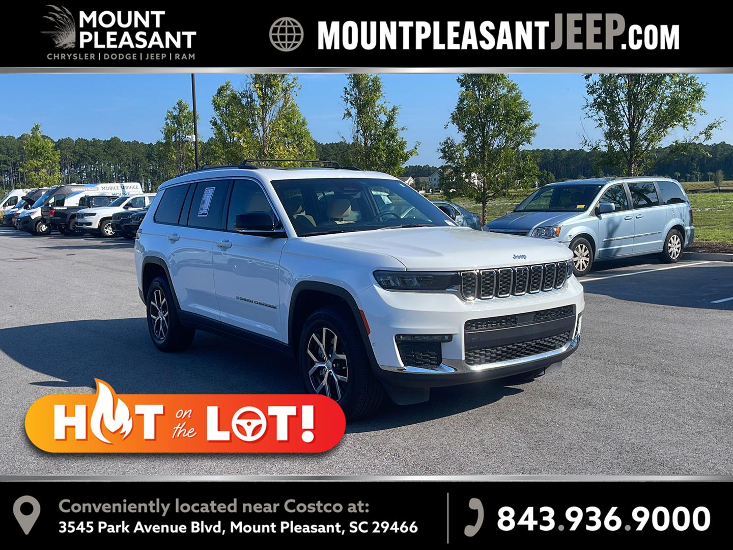 Bright White Clearcoat 2023 Jeep Grand Cherokee L SUV / Crossover 4X2 8-Speed Automatic