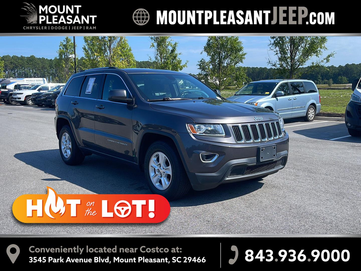Gray (Granite Crystal Metallic Clearcoat) 2015 Jeep Grand Cherokee SUV / Crossover 4X2 8-Speed Automatic