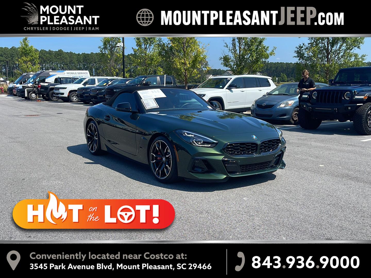 San Remo Green Metallic 2025 BMW Z4 Convertible Rear-Wheel Drive Manual