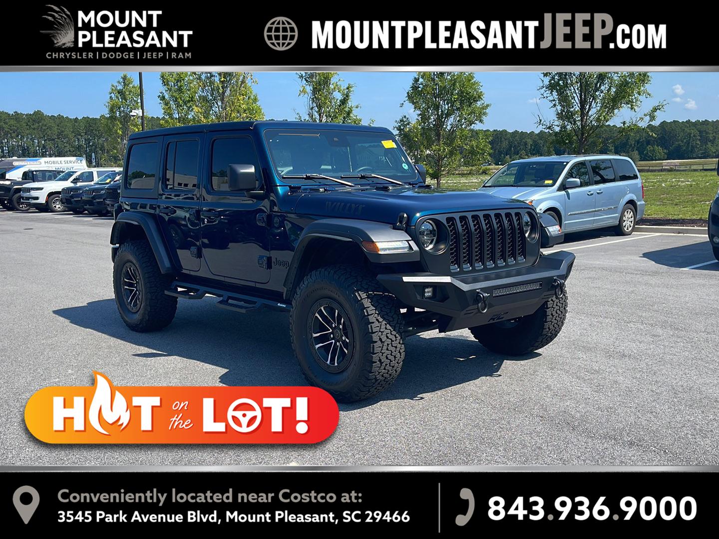 Fathom Blue Pearlcoat 2025 Jeep Wrangler SUV / Crossover Four-Wheel Drive 8-Speed Automatic