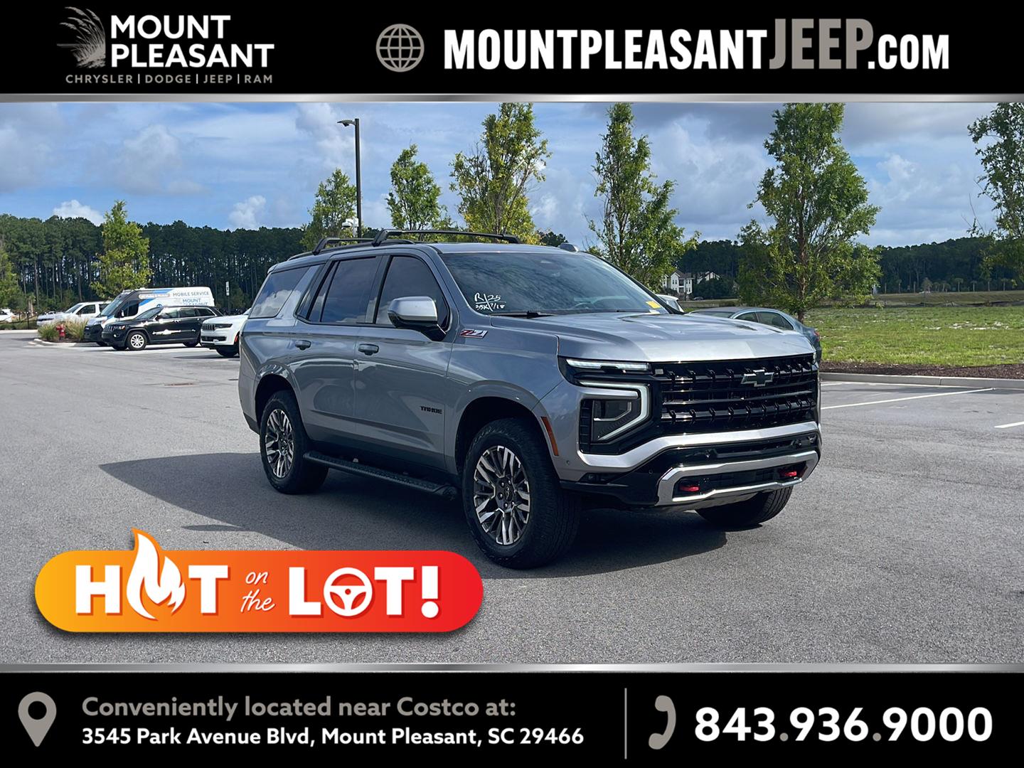 Sterling Gray Metallic 2025 Chevrolet Tahoe SUV / Crossover Four-Wheel Drive Automatic