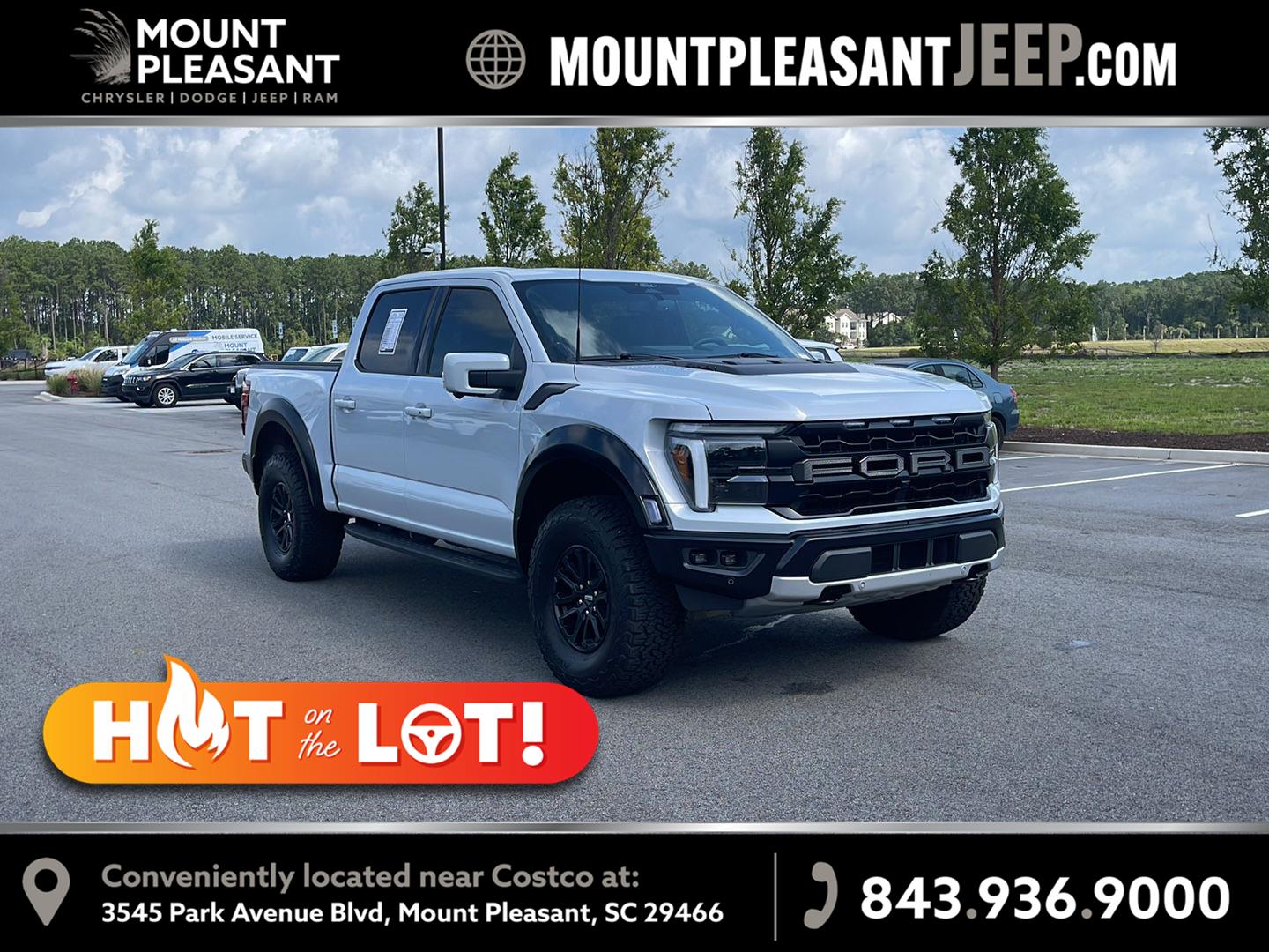 Space White 2025 Ford F-150 Pickup Truck Four-Wheel Drive Automatic