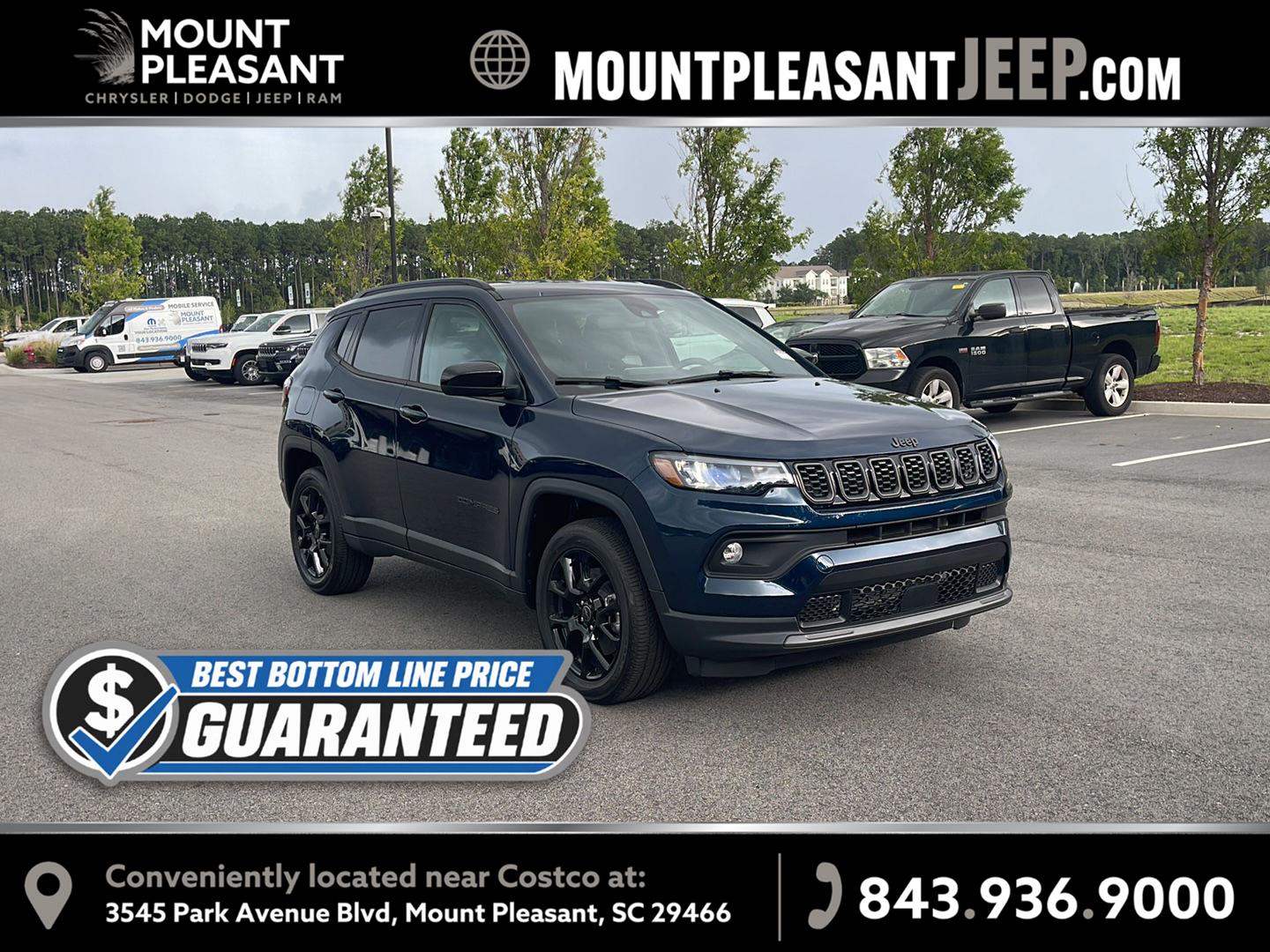 Fathom Blue Pearl Coat 2026 Jeep Compass SUV / Crossover Four-Wheel Drive 8-Speed Automatic