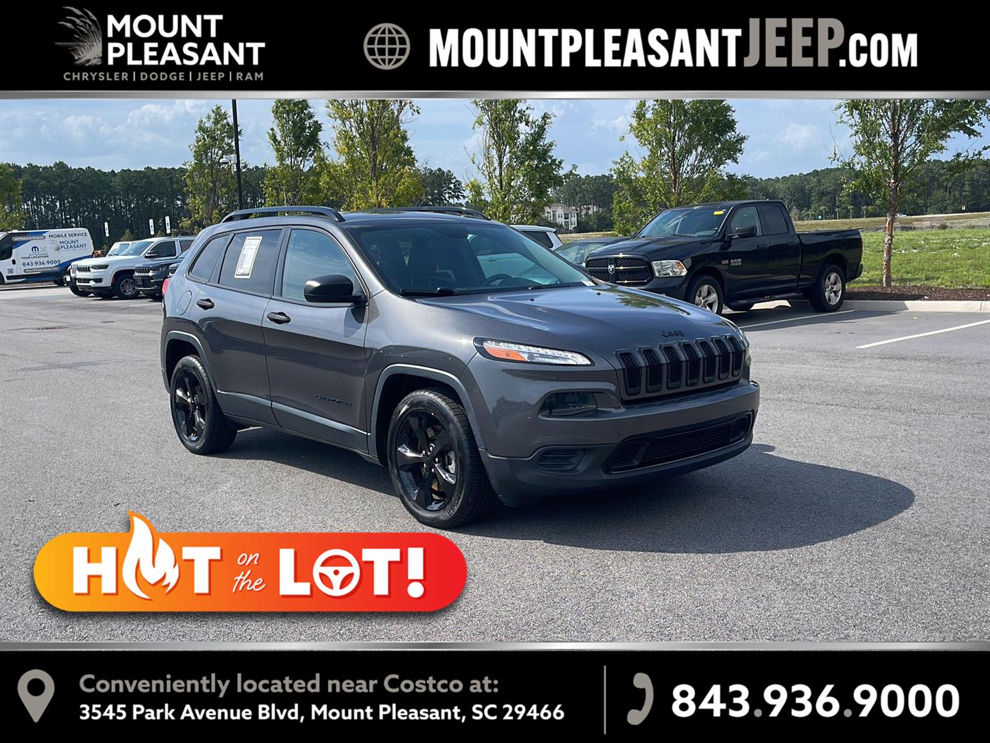 Gray (Granite Crystal Metallic Clearcoat) 2017 Jeep Cherokee SUV / Crossover Front-Wheel Drive 9-Speed Automatic