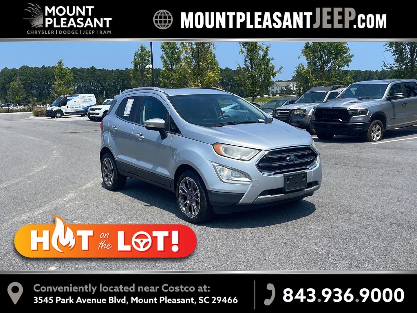 Moondust Silver 2019 Ford EcoSport SUV / Crossover Front-Wheel Drive 6-Speed Automatic