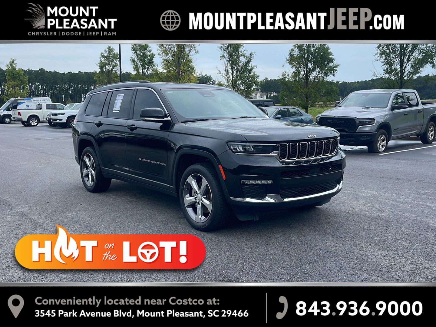 Diamond Black Crystal Pearlcoat 2021 Jeep Grand Cherokee L SUV / Crossover Four-Wheel Drive 