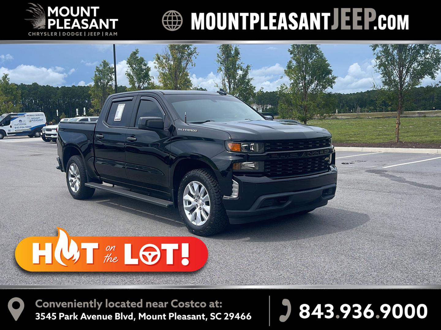 Black 2020 Chevrolet Silverado 1500 Pickup Truck 4X2 6-Speed Automatic
