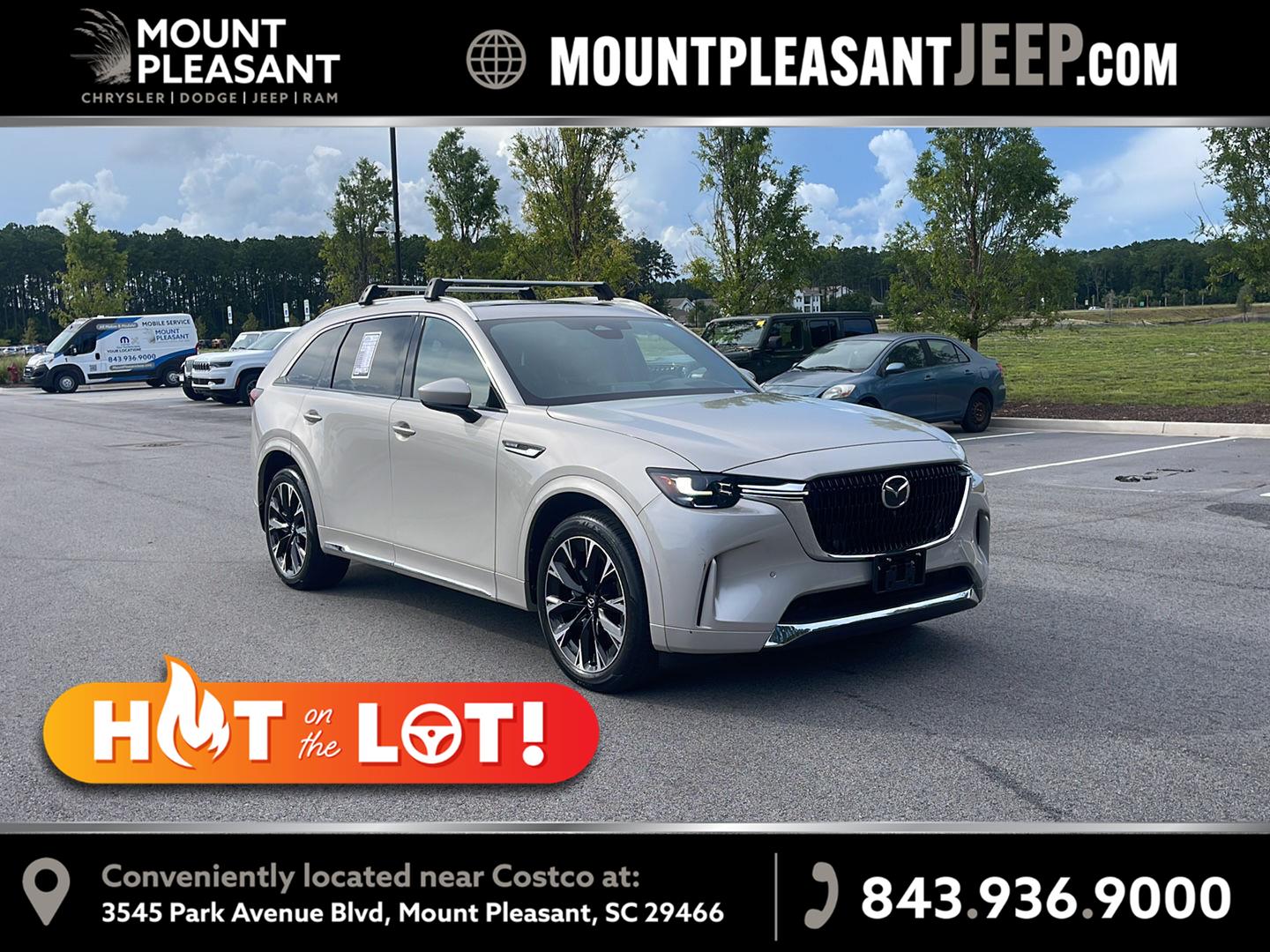 Gray (Platinum Quartz) 2024 Mazda CX-90 SUV / Crossover All-Wheel Drive Automatic