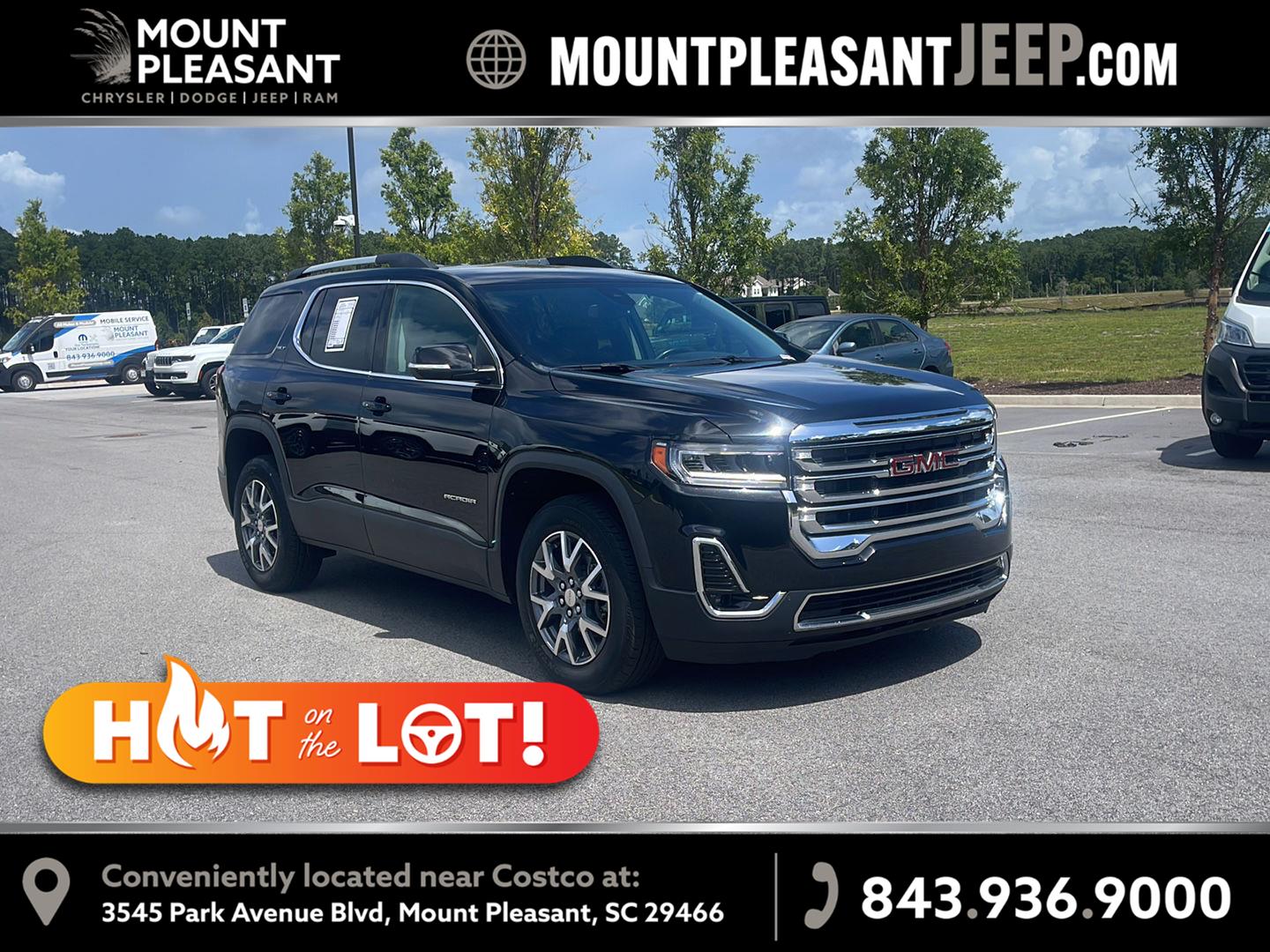 Black 2023 GMC Acadia SUV / Crossover Four-Wheel Drive