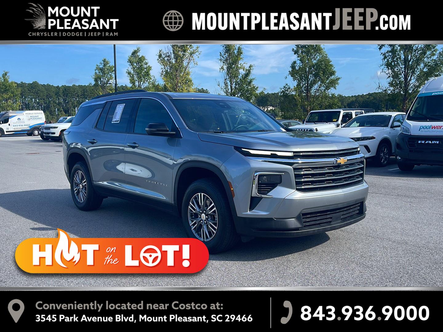 Sterling Gray Metallic 2025 Chevrolet Traverse SUV / Crossover Front-Wheel Drive 8-Speed Automatic