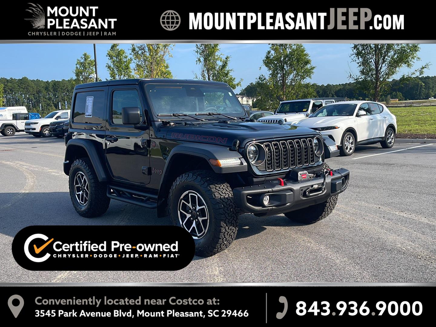 Black Clearcoat 2025 Jeep Wrangler SUV / Crossover Four-Wheel Drive 8-Speed Automatic