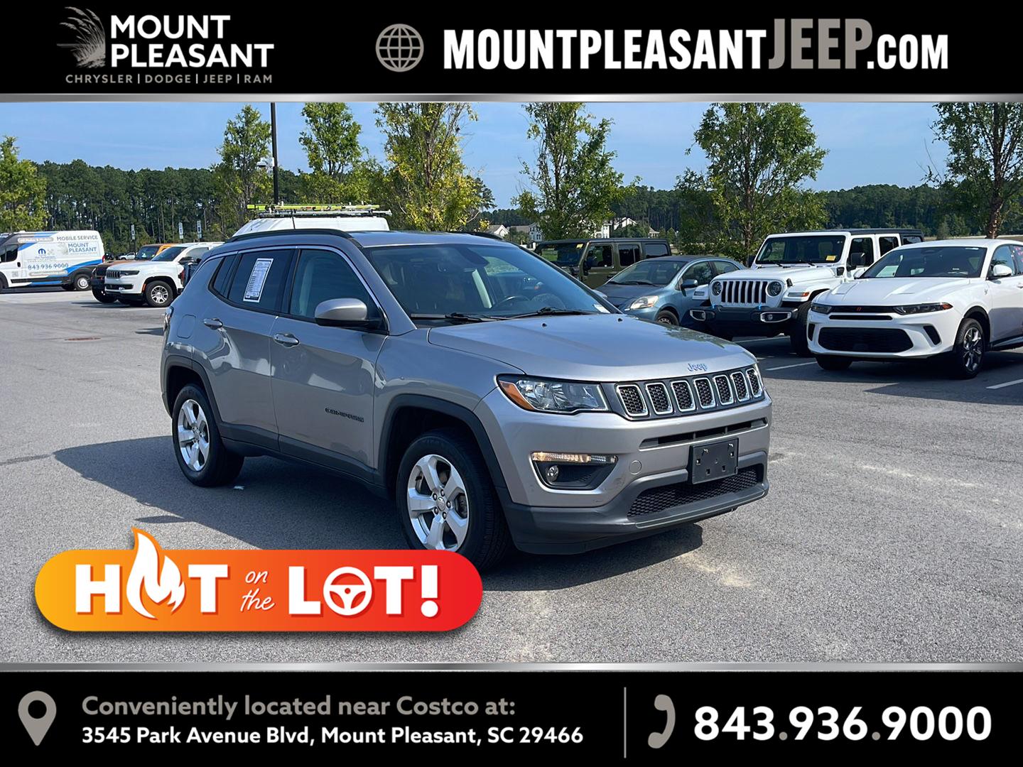Billet Silver Metallic Clearcoat 2020 Jeep Compass SUV / Crossover Four-Wheel Drive 9-Speed Automatic