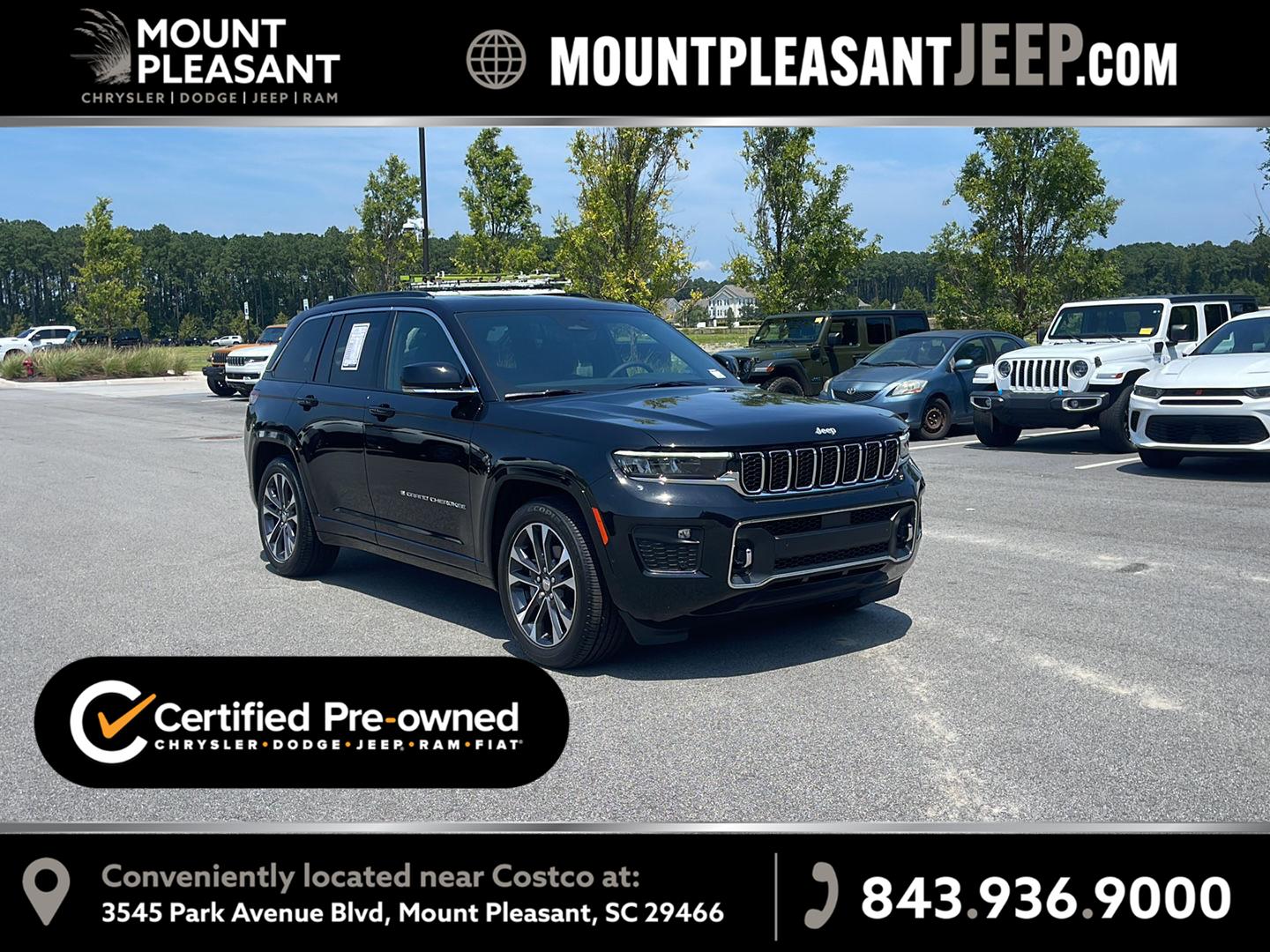 Diamond Black Crystal Pearlcoat 2025 Jeep Grand Cherokee SUV / Crossover Four-Wheel Drive 8-Speed Automatic
