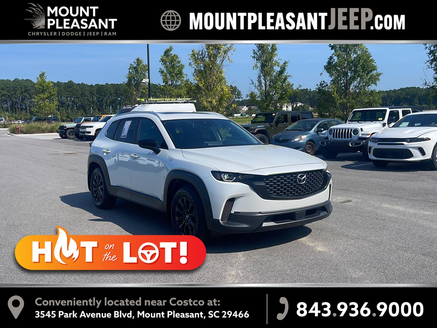 White (Wind Chill Pearl) 2024 Mazda CX-50 SUV / Crossover All-Wheel Drive Automatic