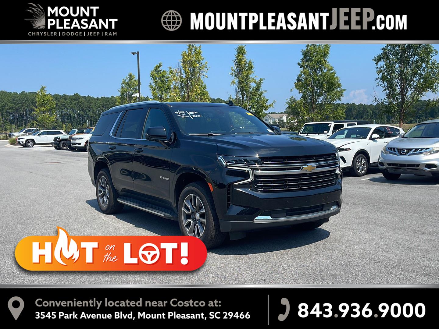 Black 2022 Chevrolet Tahoe SUV / Crossover Four-Wheel Drive Automatic