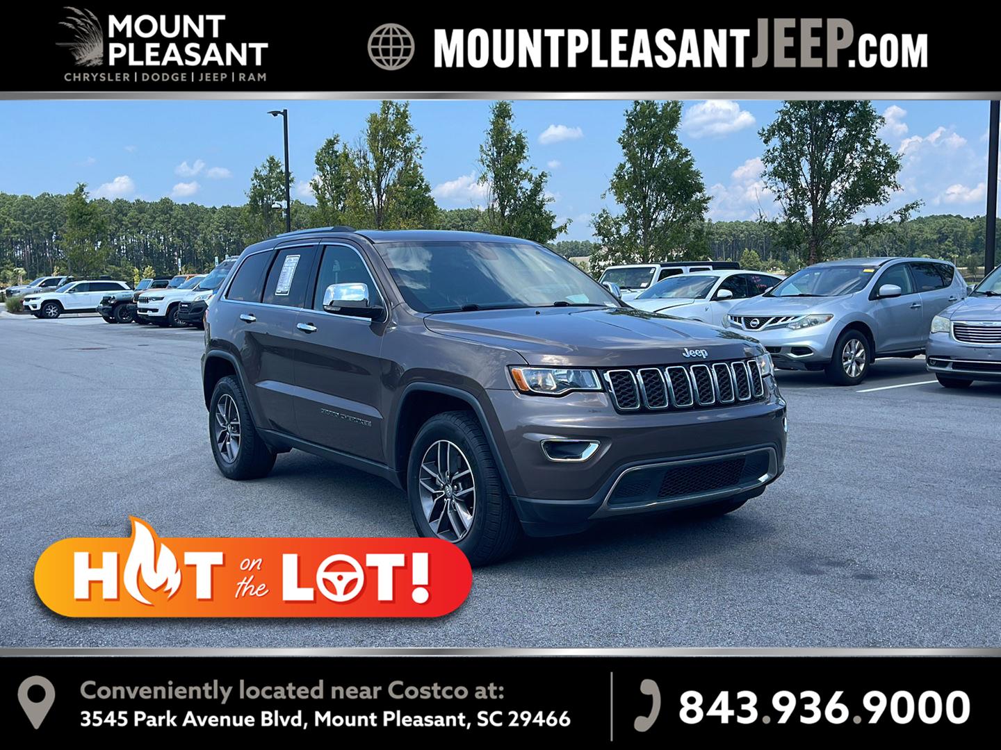 Walnut Brown Metallic Clearcoat 2017 Jeep Grand Cherokee SUV / Crossover Four-Wheel Drive 8-Speed Automatic