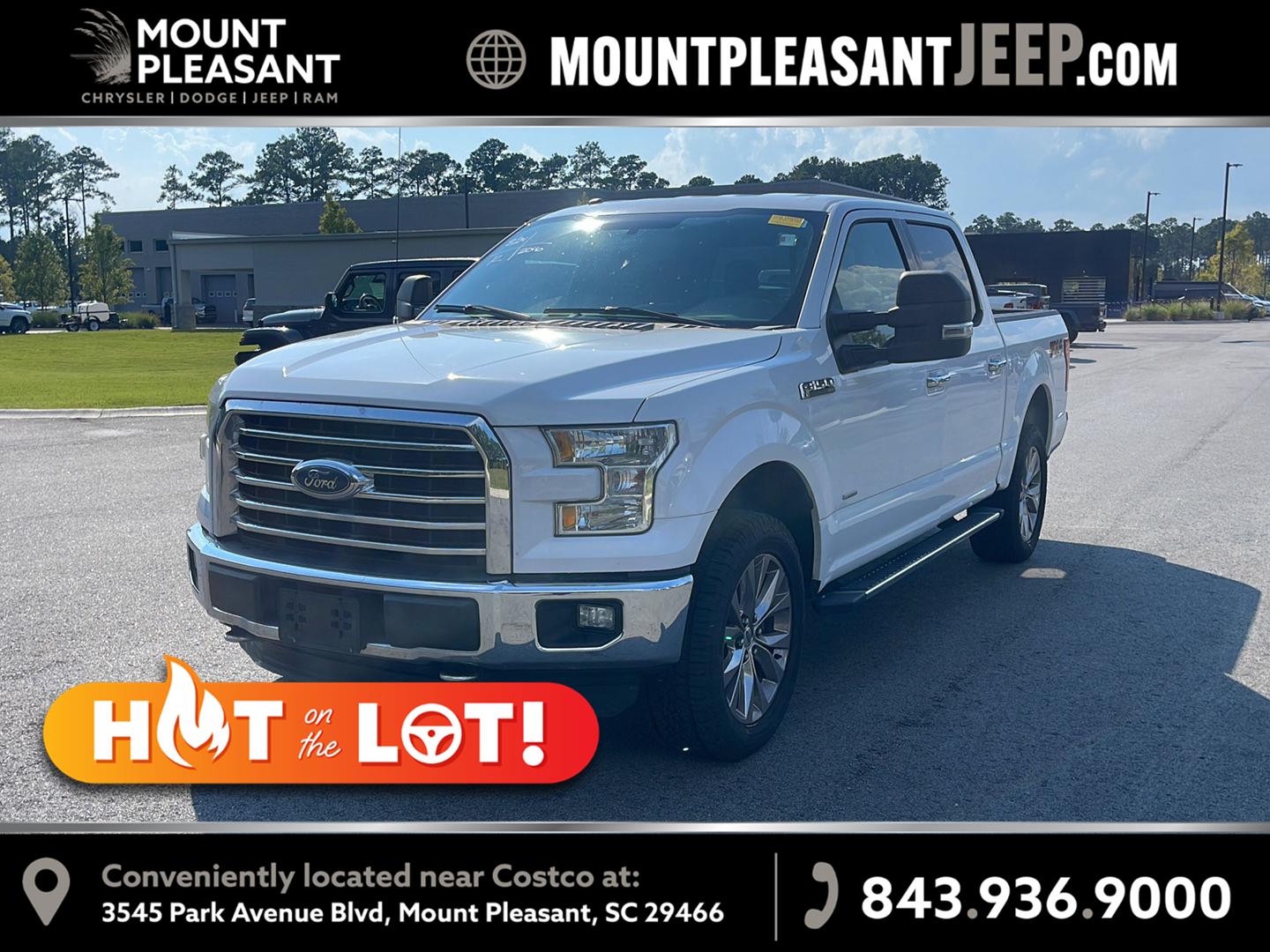 Oxford White 2016 Ford F-150 Pickup Truck Four-Wheel Drive 6-Speed Automatic