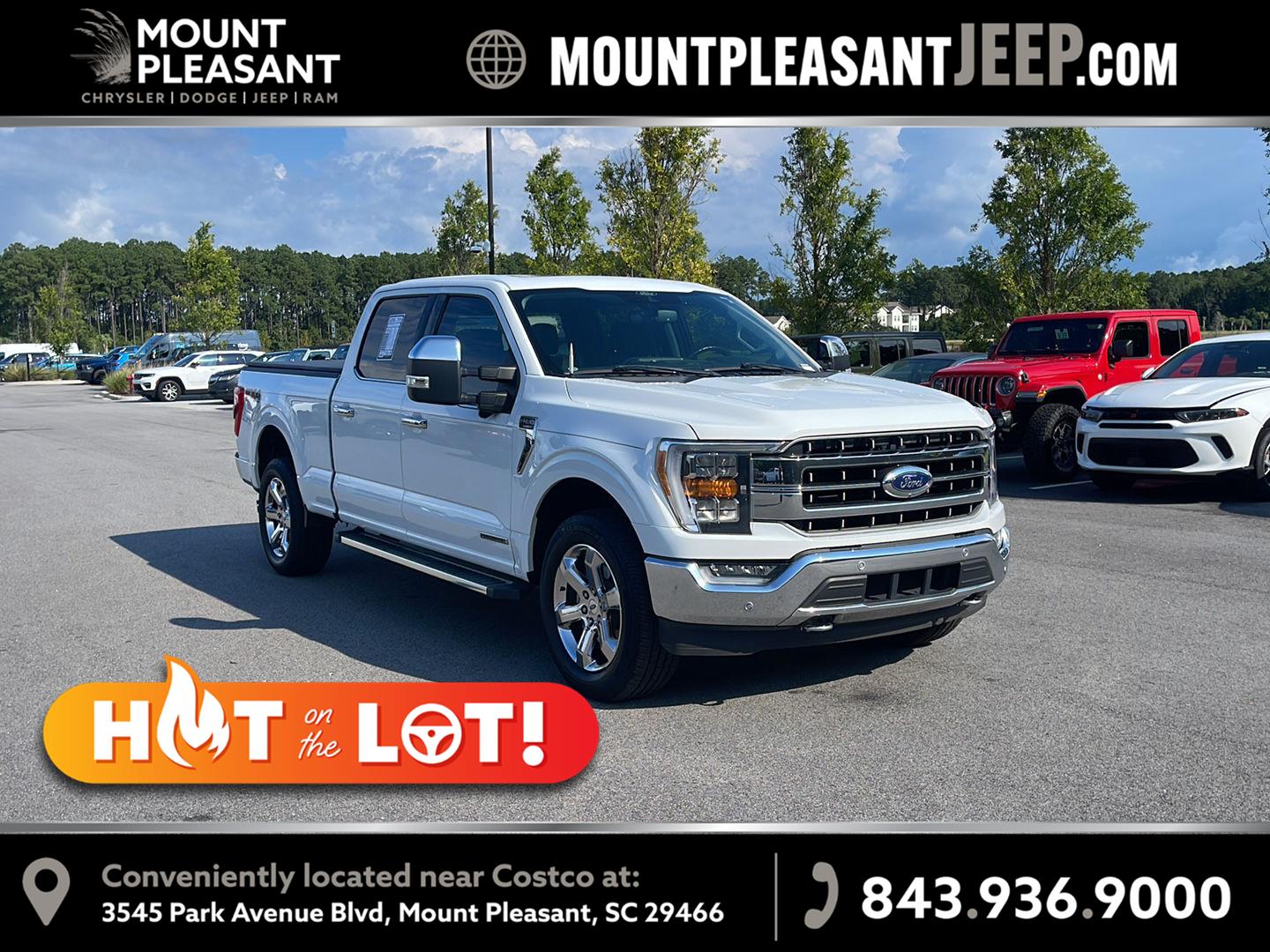 Oxford White 2022 Ford F-150 Pickup Truck Four-Wheel Drive Automatic