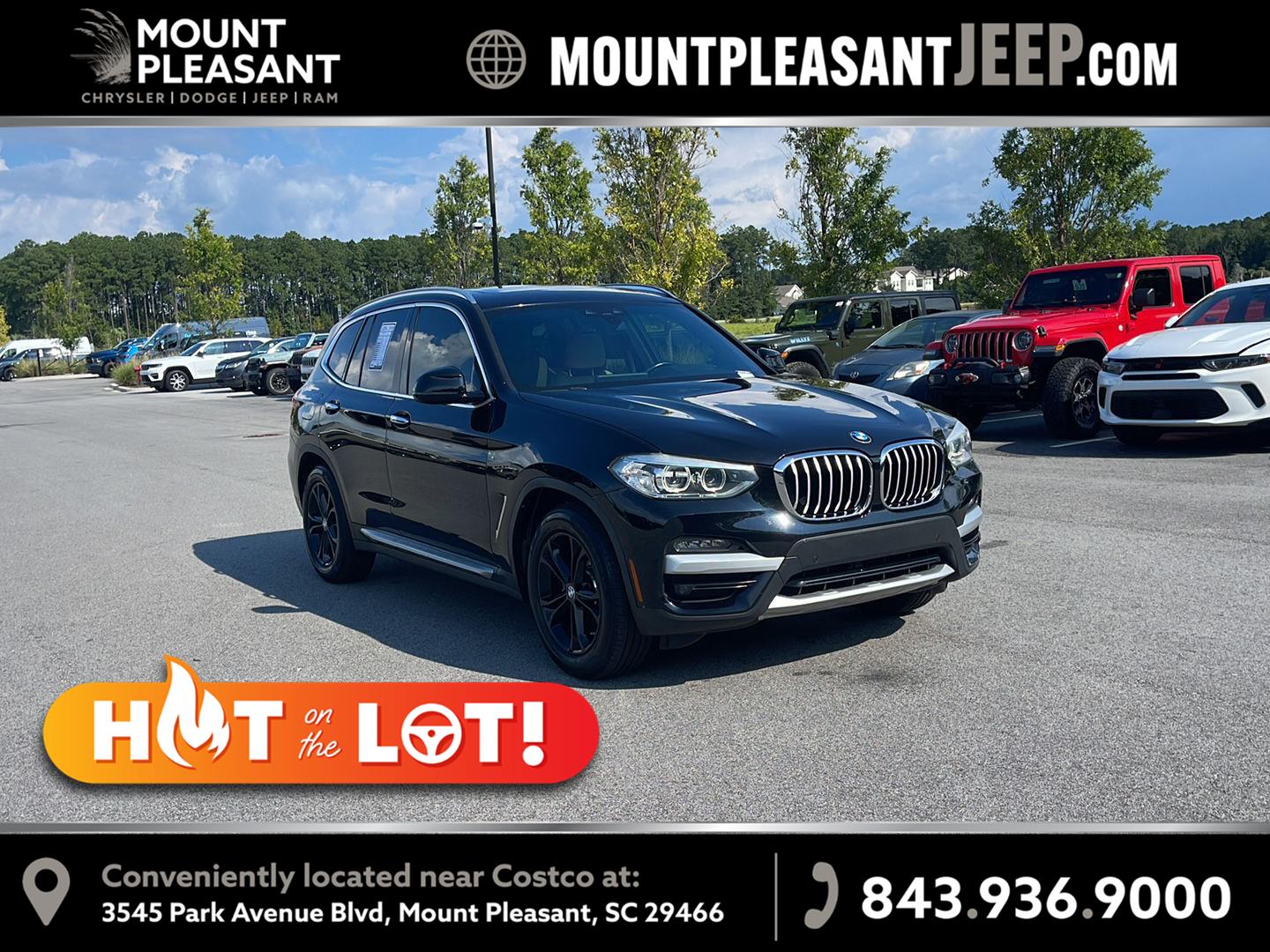 Jet Black 2020 BMW X3 SUV / Crossover All-Wheel Drive Automatic