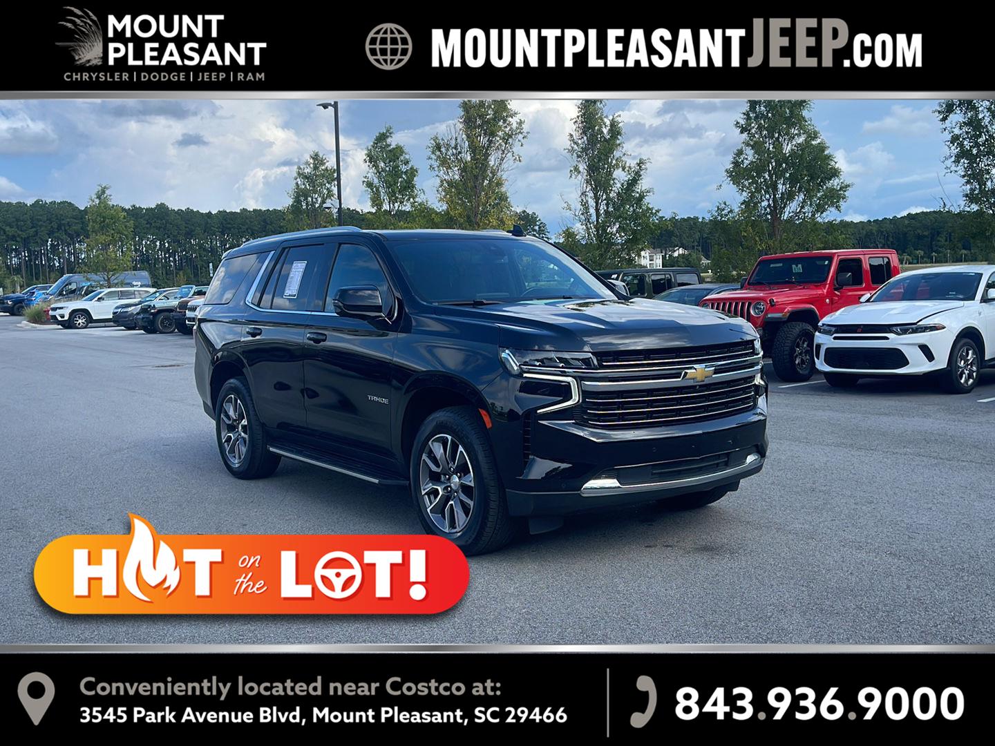 Black 2022 Chevrolet Tahoe SUV / Crossover Four-Wheel Drive Automatic