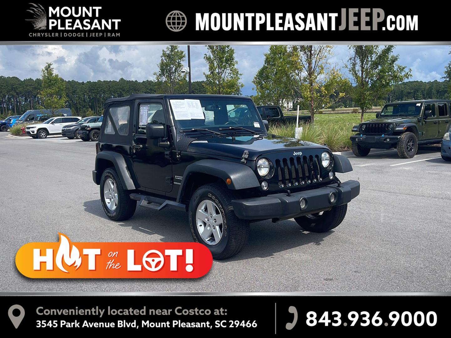 Black Clearcoat 2015 Jeep Wrangler SUV / Crossover Four-Wheel Drive 5-Speed Automatic