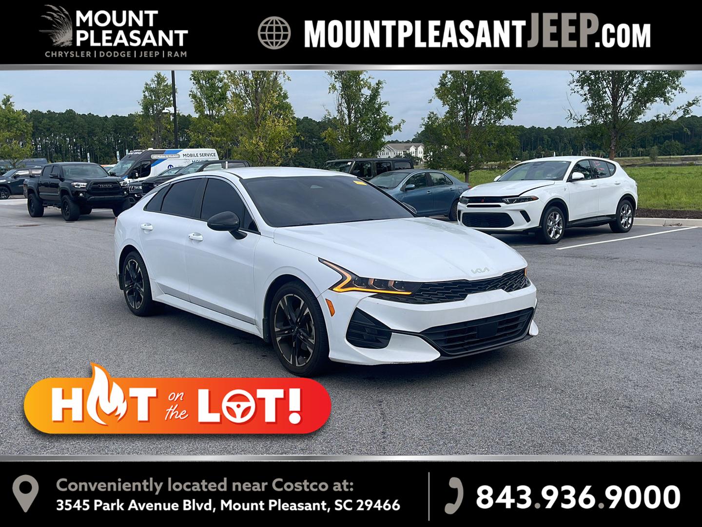 Glacial White Pearl 2023 Kia K5 Sedan Front-Wheel Drive 8-Speed Automatic