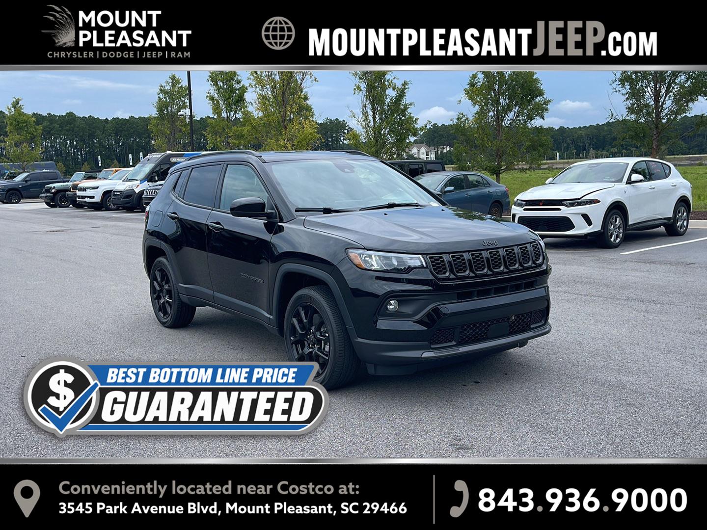 Diamond Black Crystal Pearlcoat 2026 Jeep Compass SUV / Crossover Four-Wheel Drive 8-Speed Automatic