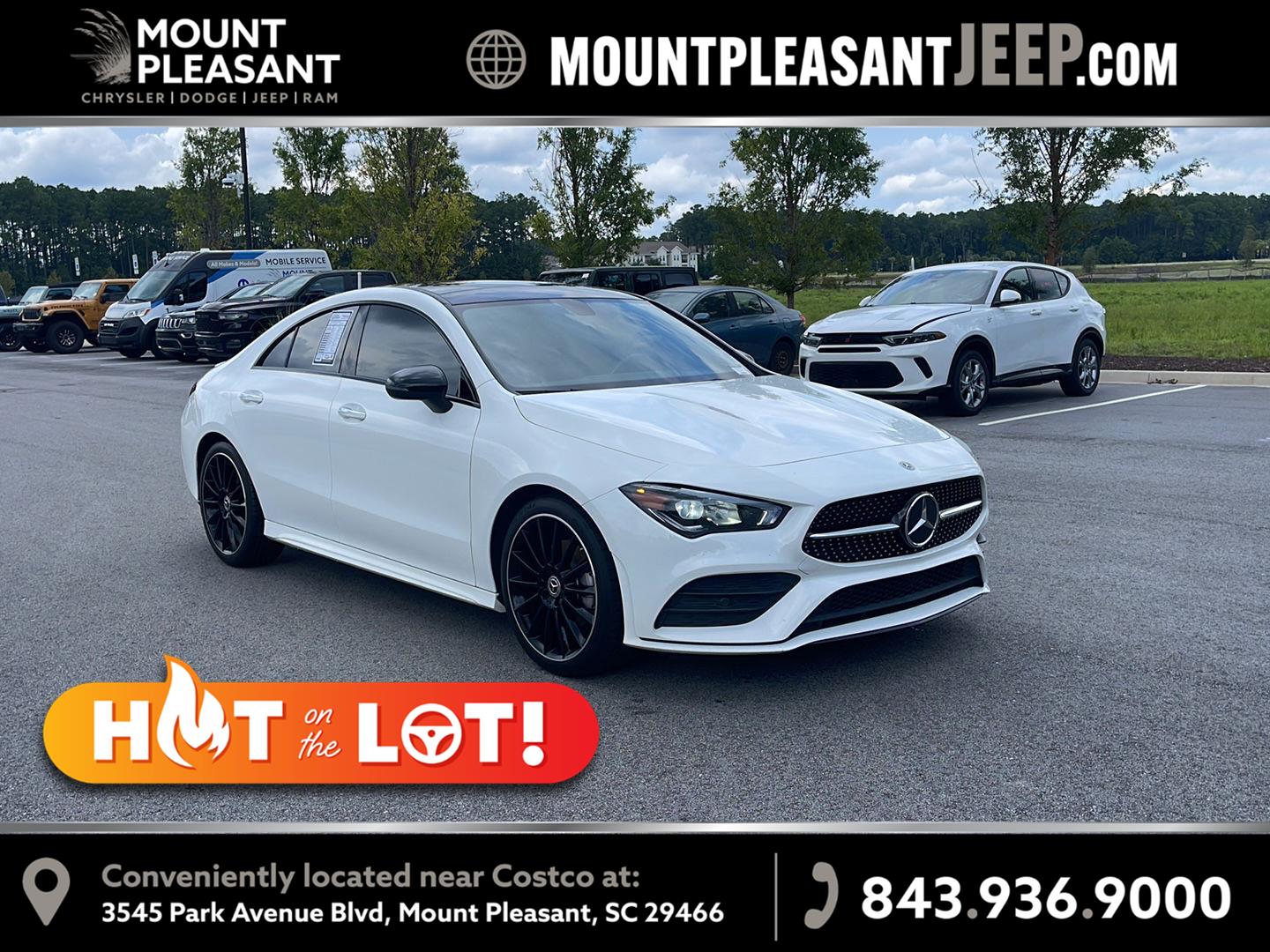 Polar White 2023 Mercedes-Benz CLA Coupe Front-Wheel Drive Automatic