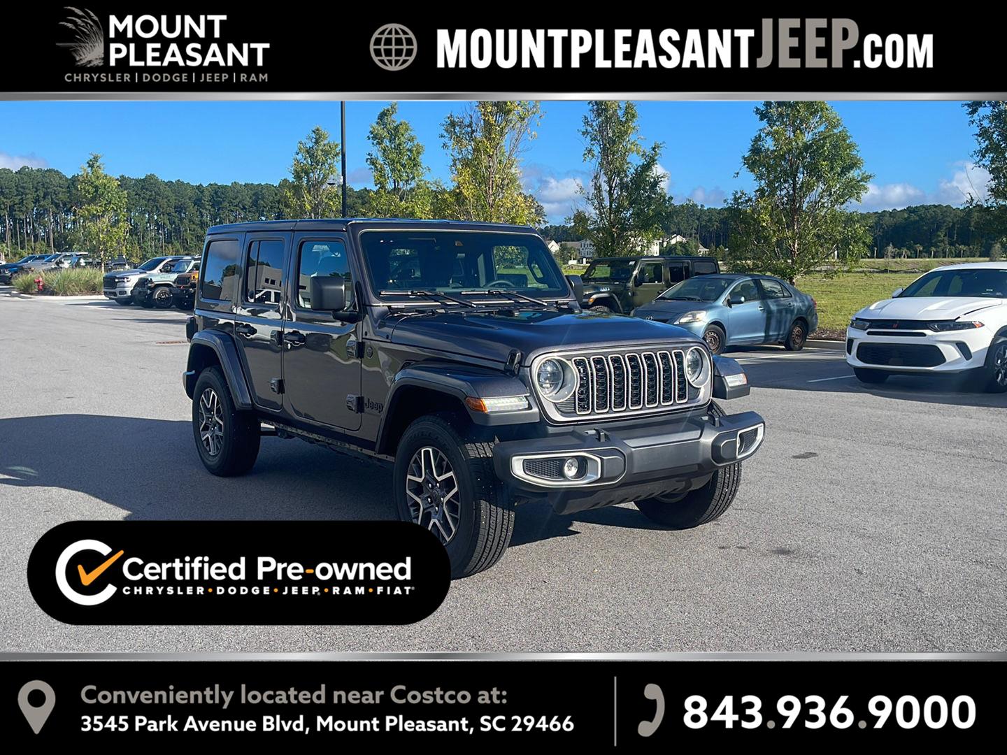 Gray (Granite Crystal Metallic Clearcoat) 2025 Jeep Wrangler SUV / Crossover Four-Wheel Drive 8-Speed Automatic