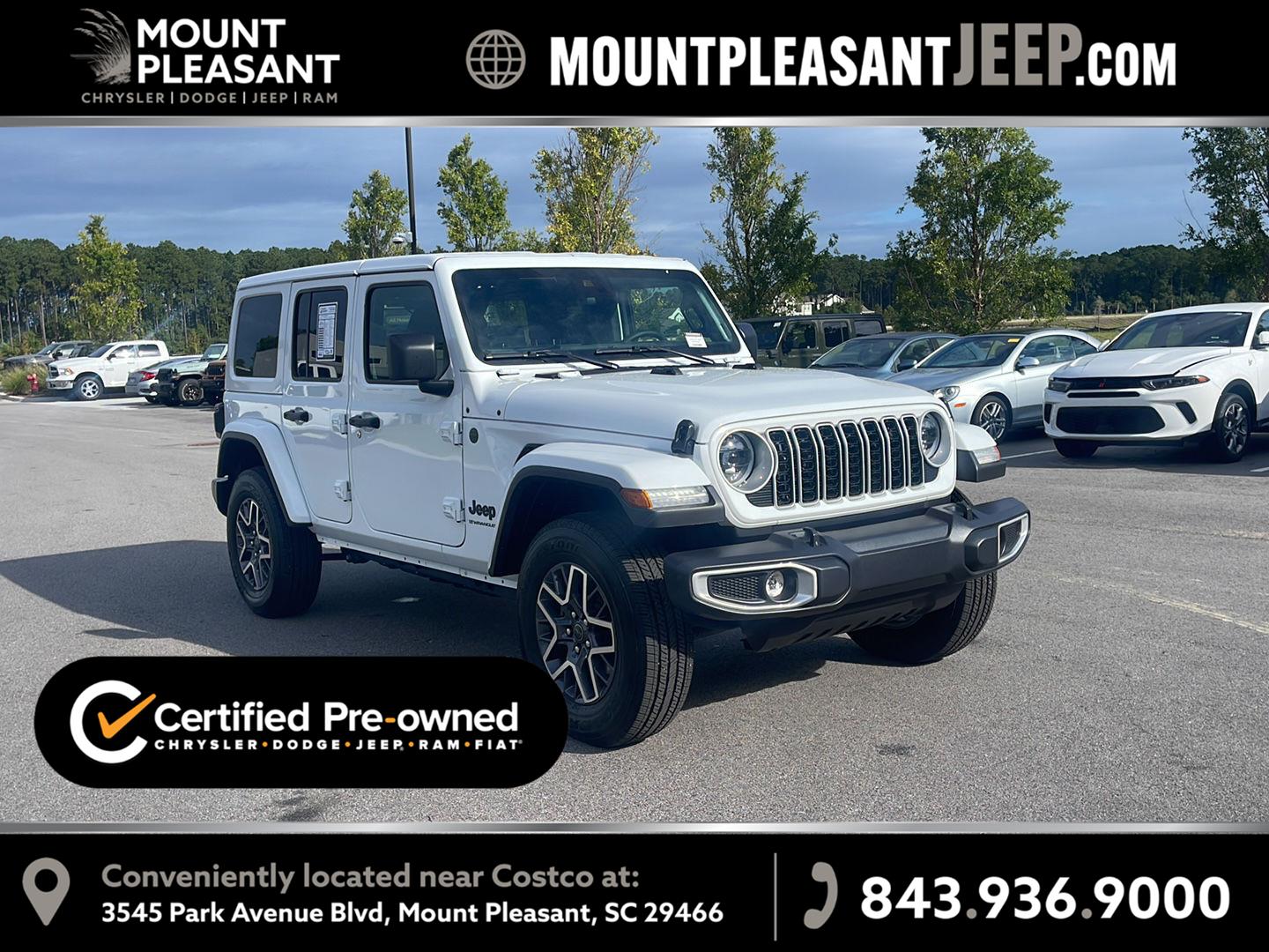 Bright White Clearcoat 2025 Jeep Wrangler SUV / Crossover Four-Wheel Drive 8-Speed Automatic