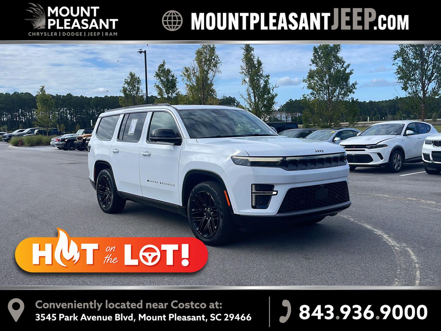 Bright White Clearcoat 2026 Jeep Grand Wagoneer SUV / Crossover Four-Wheel Drive 8-Speed Automatic