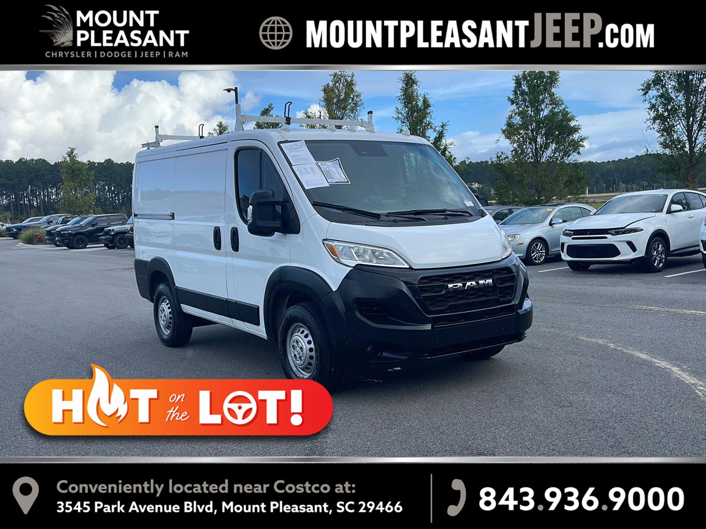 Bright White Clearcoat 2025 RAM ProMaster Van Front-Wheel Drive 9-Speed Automatic