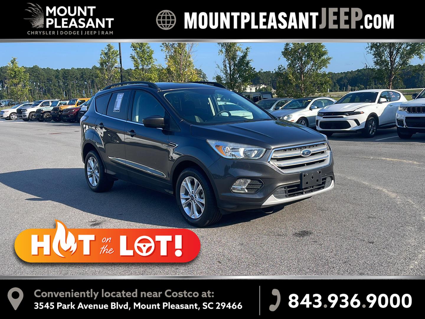 Gray (Magnetic) 2018 Ford Escape SUV / Crossover All-Wheel Drive 6-Speed Automatic