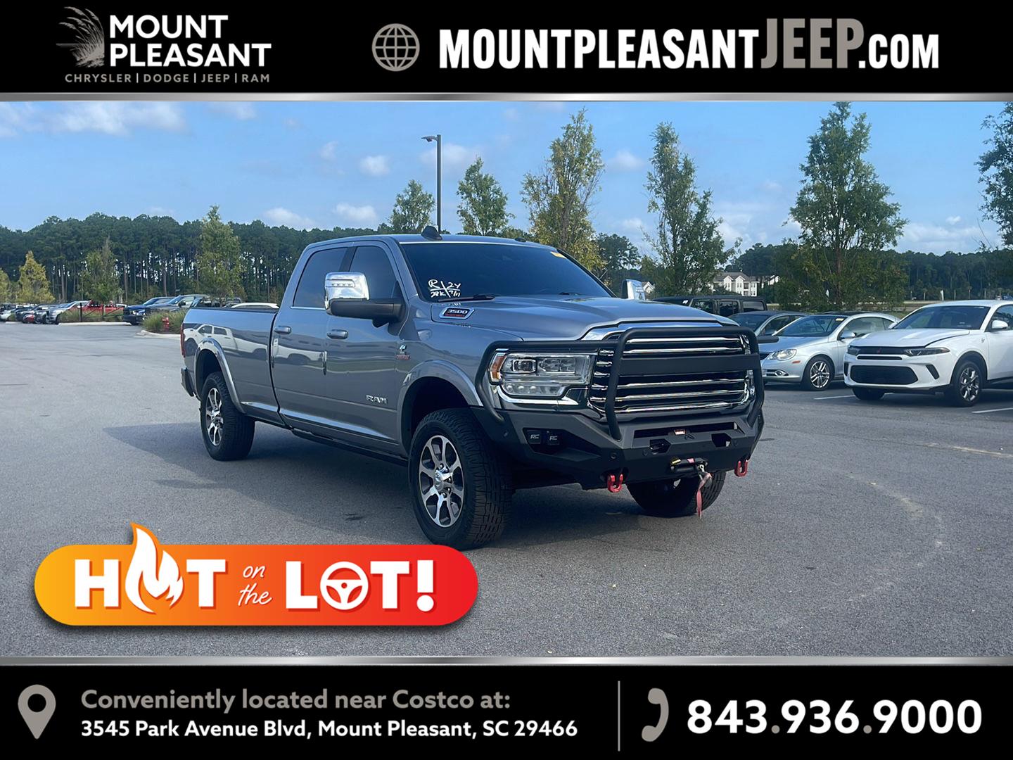 Billet Silver Metallic Clearcoat 2024 RAM 3500 Pickup Truck Four-Wheel Drive 6-Speed Automatic