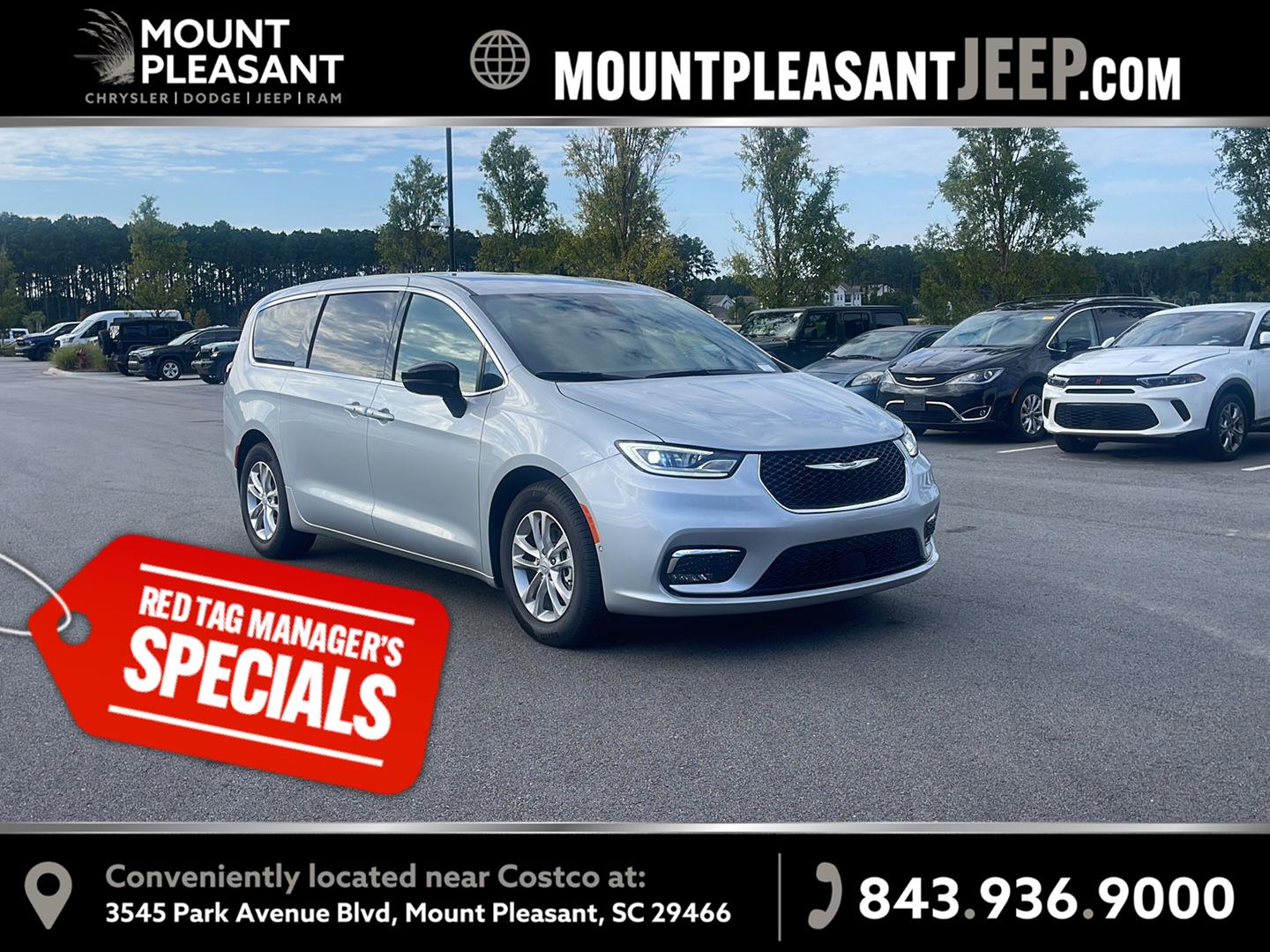 Silver Mist Clearcoat 2026 Chrysler Pacifica Minivan Front-Wheel Drive 9-Speed Automatic