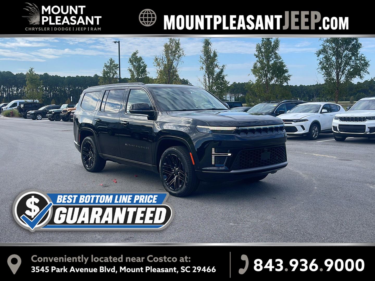 High Gloss Black 2026 Jeep Grand Wagoneer SUV / Crossover Four-Wheel Drive 8-Speed Automatic