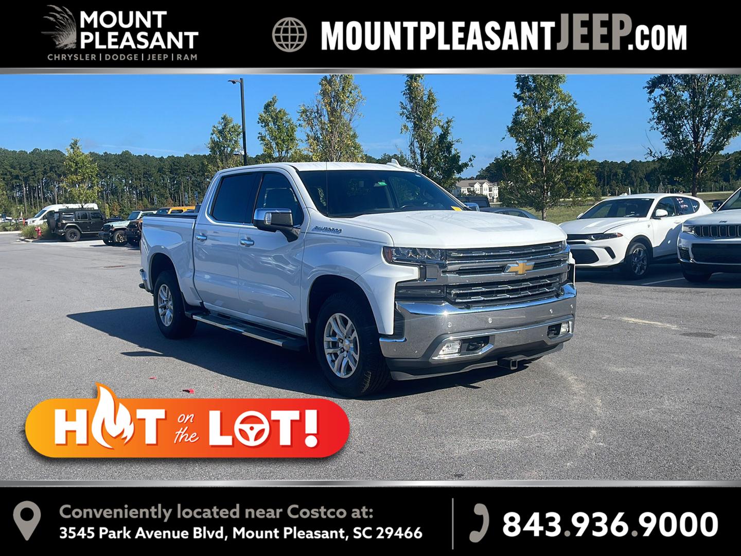 Summit White 2020 Chevrolet Silverado 1500 Pickup Truck 4X2 8-Speed Automatic