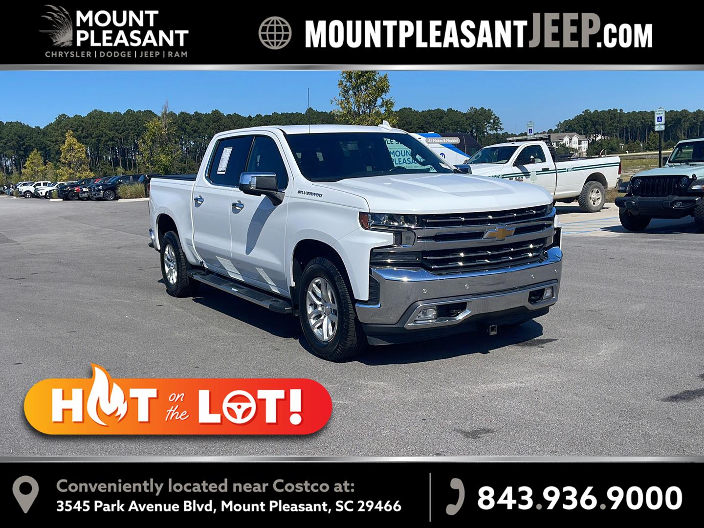 Summit White 2020 Chevrolet Silverado 1500 Pickup Truck 4X2 8-Speed Automatic