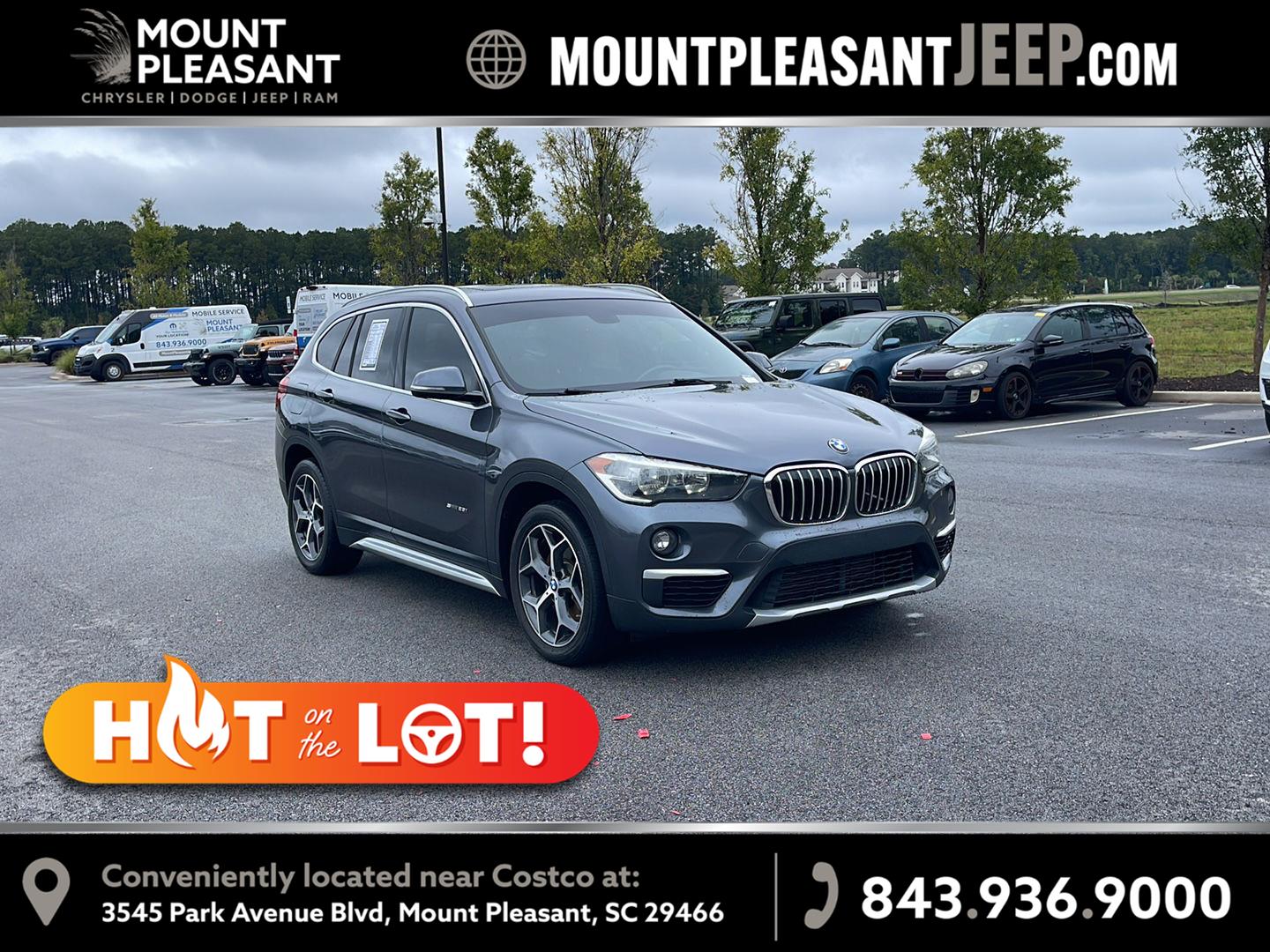 Mineral Gray Metallic 2018 BMW X1 SUV / Crossover Front-Wheel Drive Automatic