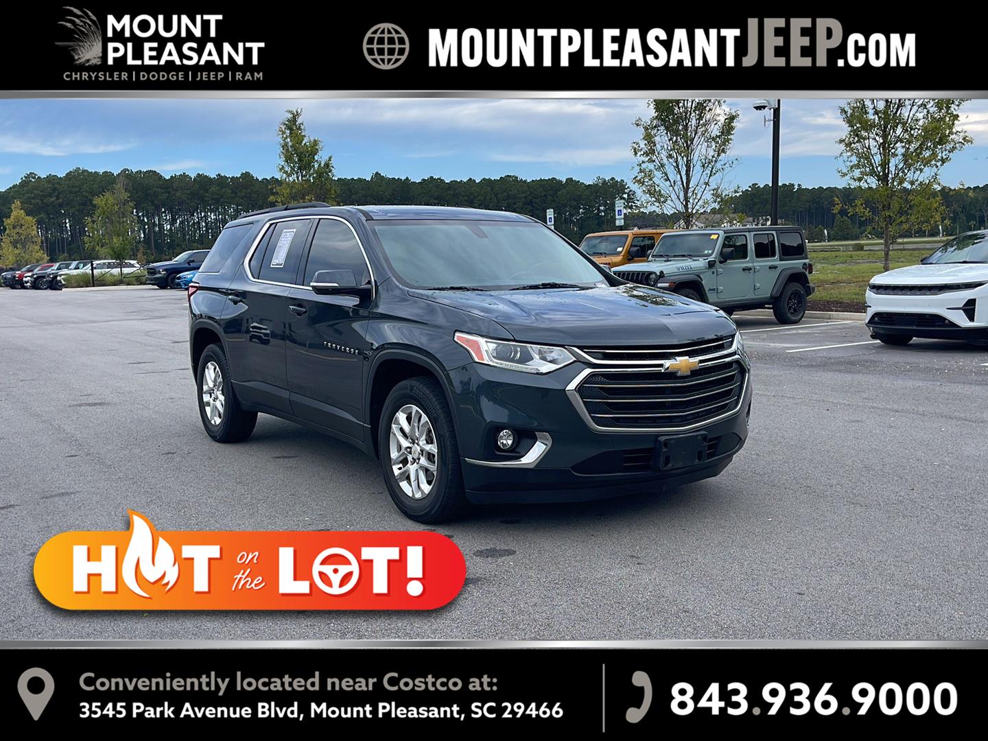 Gray (Graphite Metallic) 2019 Chevrolet Traverse SUV / Crossover Front-Wheel Drive 9-Speed Automatic