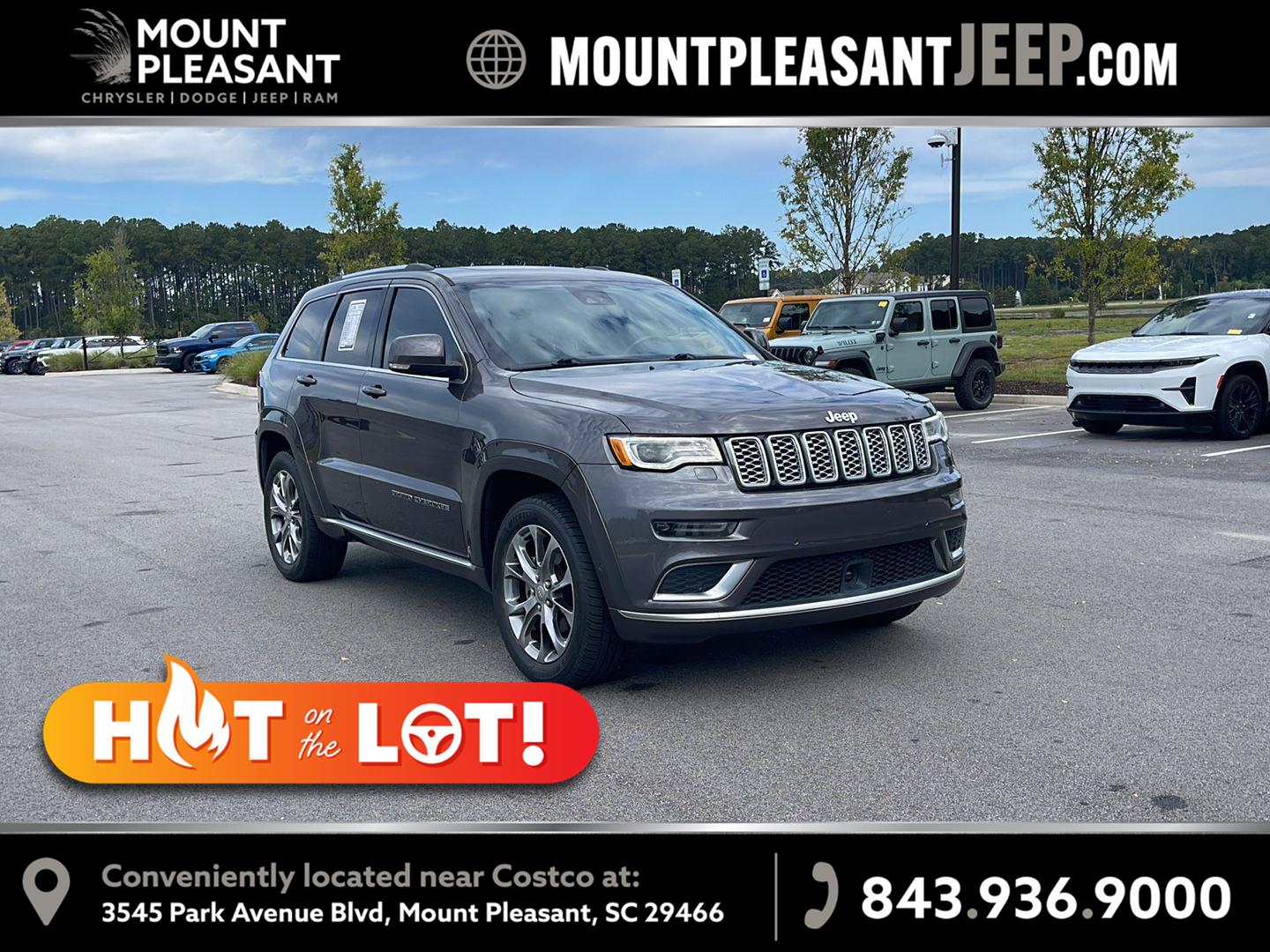 Gray (Granite Crystal Metallic Clearcoat) 2020 Jeep Grand Cherokee SUV / Crossover Four-Wheel Drive 8-Speed Automatic