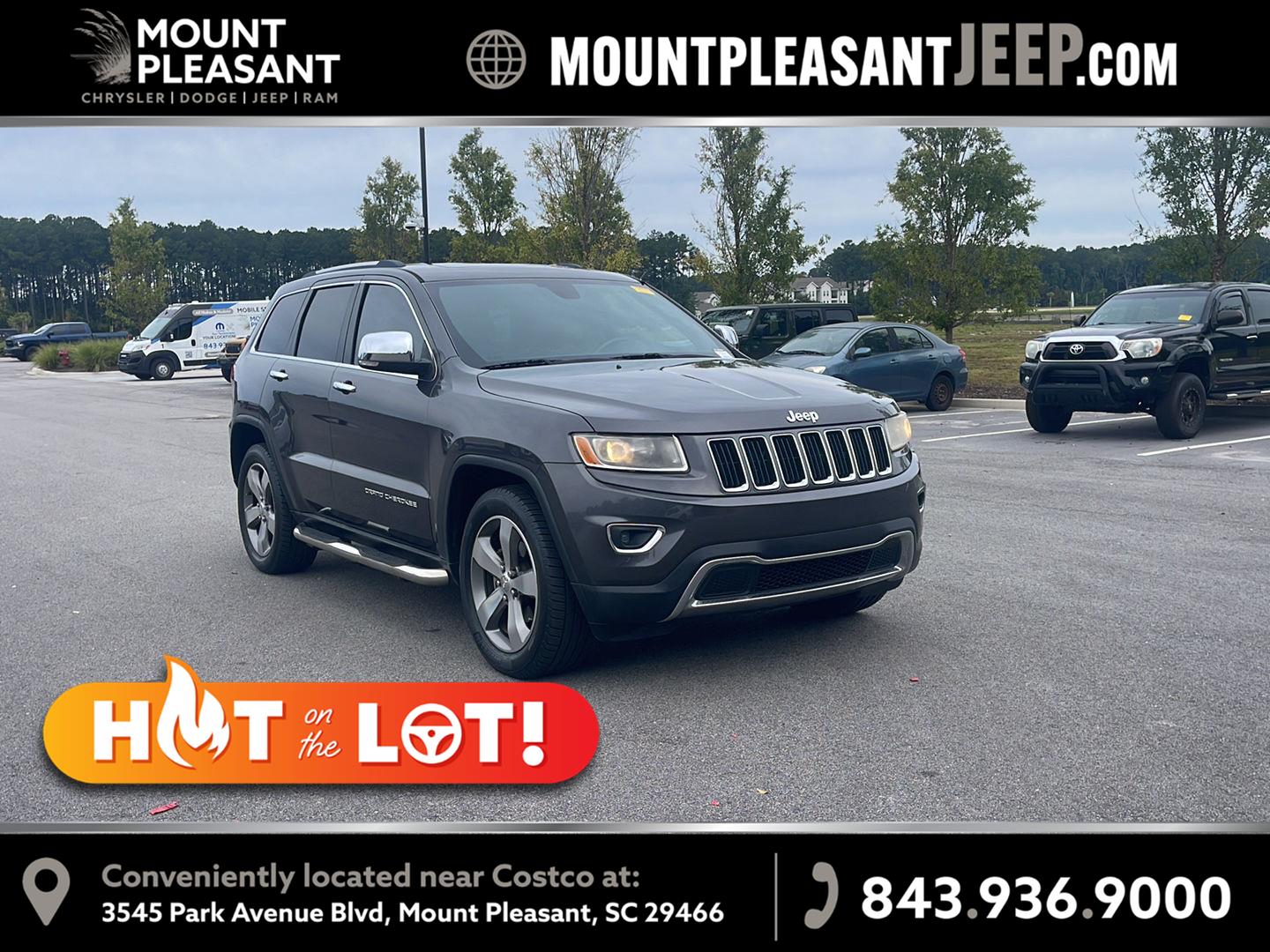 Gray (Granite Crystal Metallic Clearcoat) 2016 Jeep Grand Cherokee SUV / Crossover 4X2 8-Speed Automatic